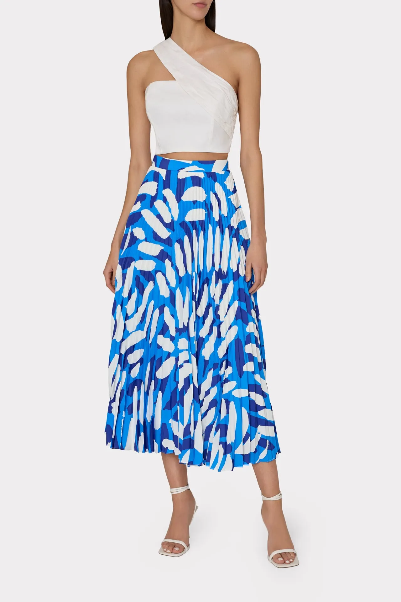 Arantza Draped One Shoulder Top sold by Milly product image thumbnail 2