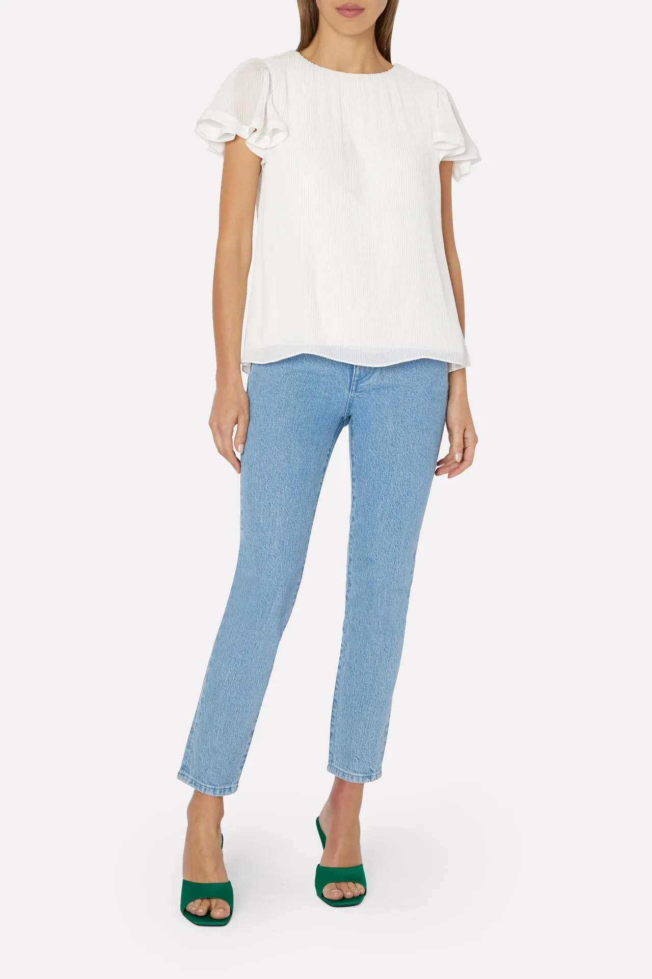 Gwenyth Pleated Top sold by Milly product image thumbnail 2