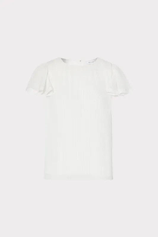 Gwenyth Pleated Top sold by Milly
