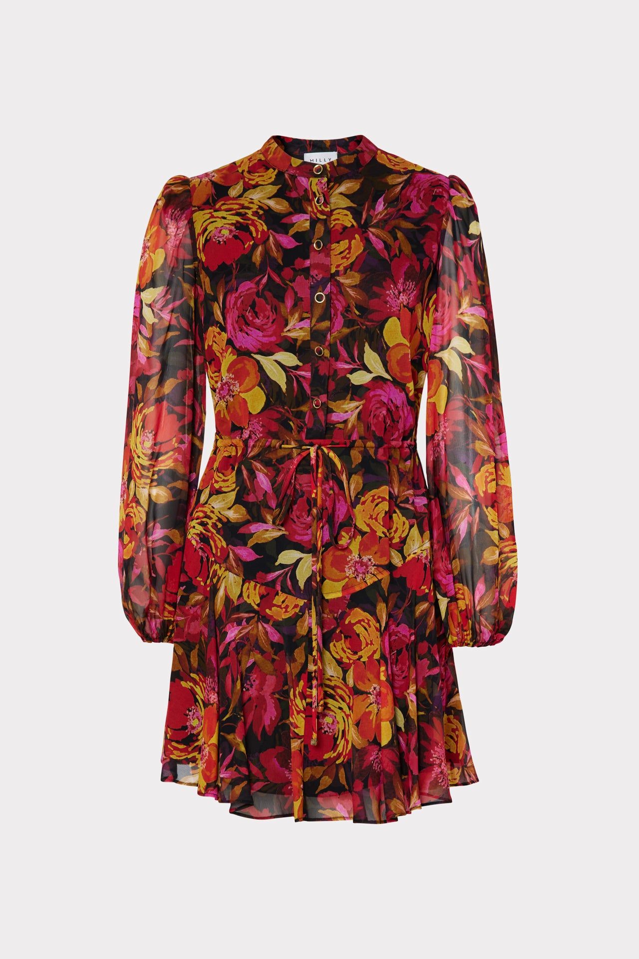 Reina Fall Foliage Print Dress sold by Milly