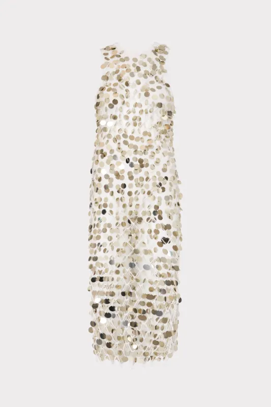 Sequin Crochet Midi Dress sold by Milly