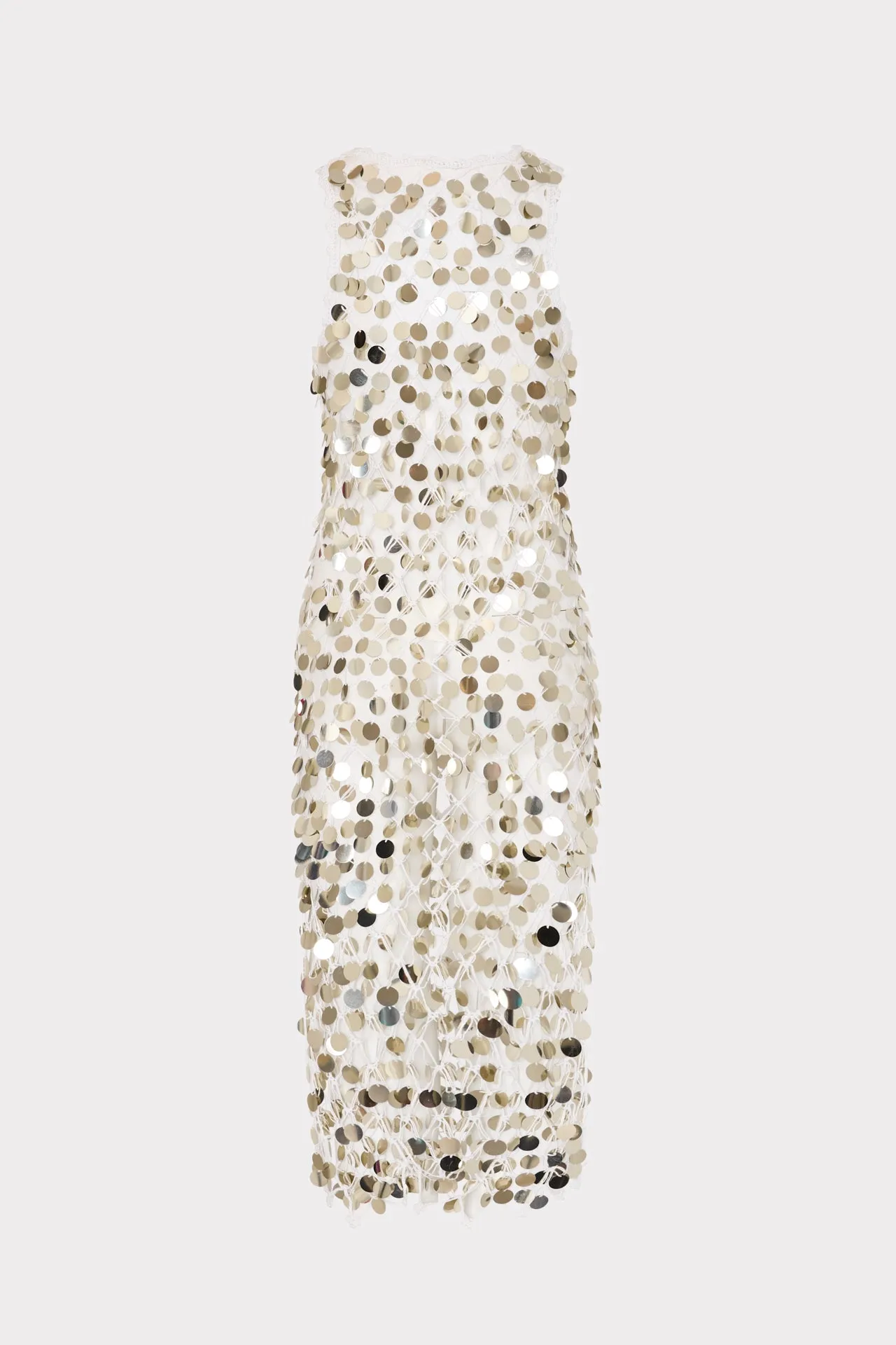 Sequin Crochet Midi Dress sold by Milly product image thumbnail 4
