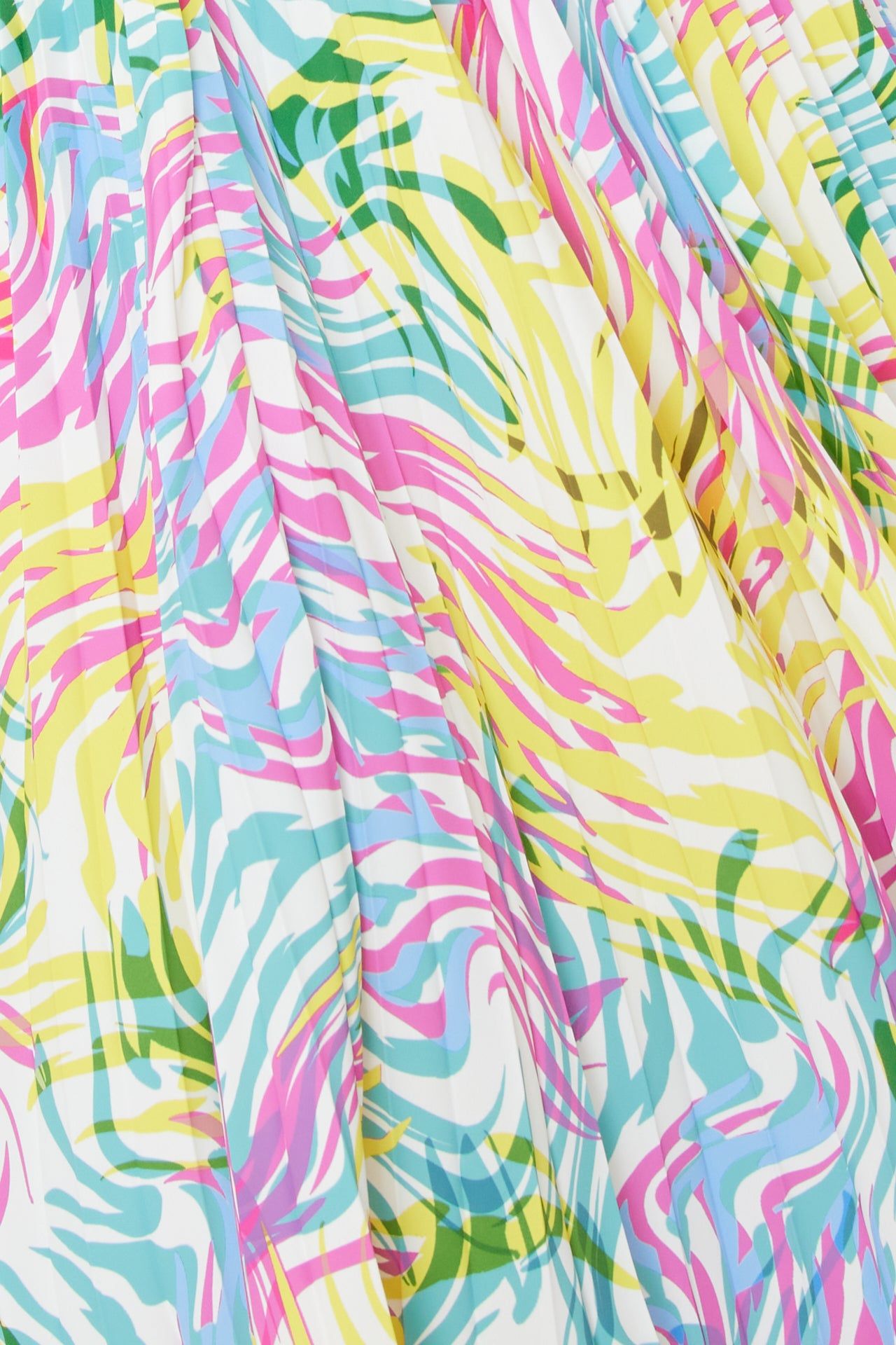 Oria Waves Of Zebra Pleated Dress sold by Milly product image thumbnail 4