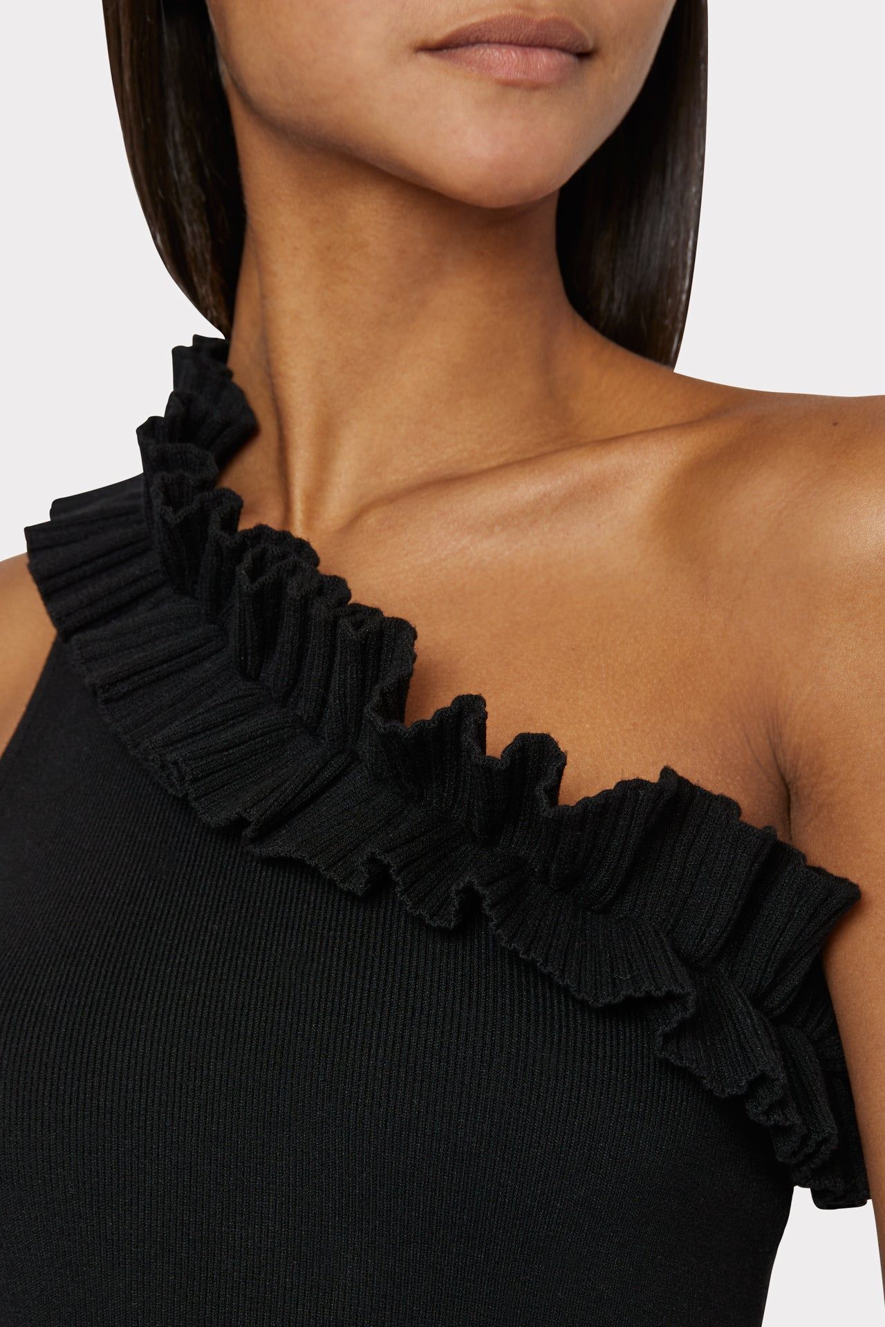 Ruffle One Shoulder Top sold by Milly product image thumbnail 3