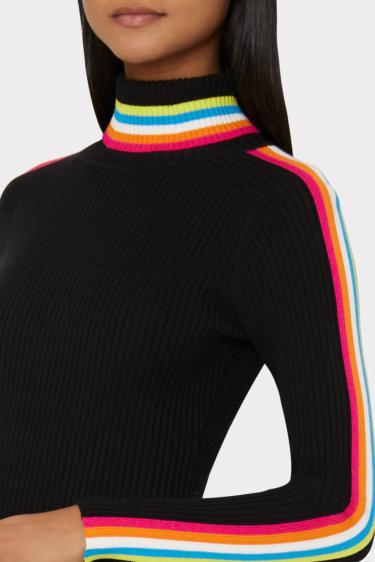 Multi Color Racer Stripe Mini Dress sold by Milly product image thumbnail 3