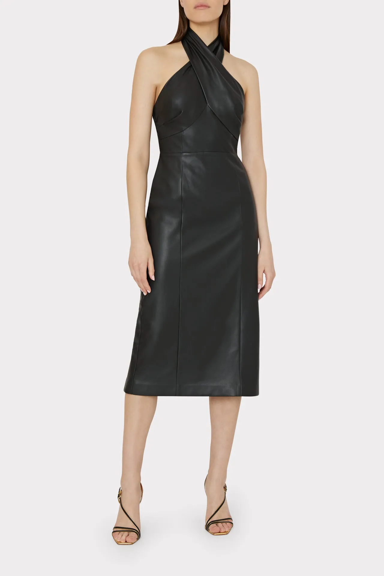 Raven Vegan Leather Dress sold by Milly product image thumbnail 2