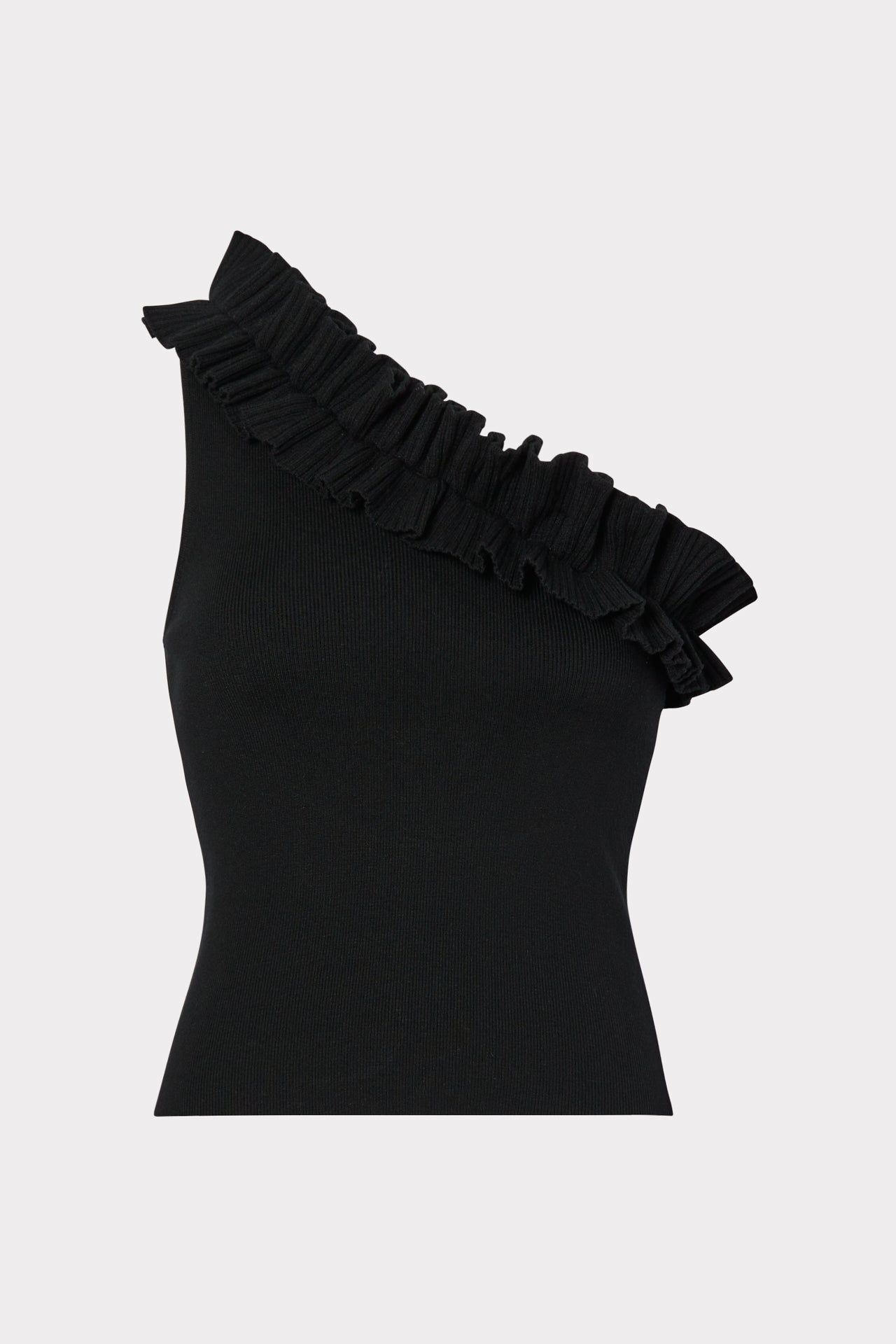 Ruffle One Shoulder Top sold by Milly