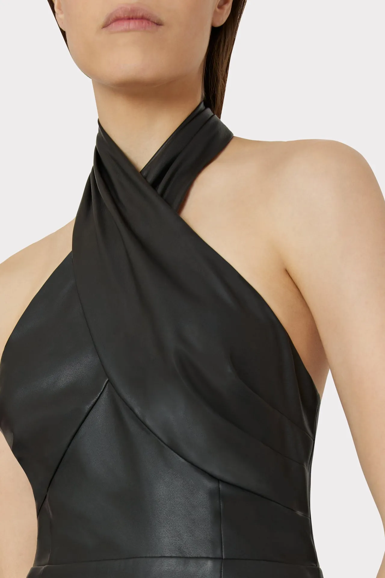 Raven Vegan Leather Dress sold by Milly product image thumbnail 3