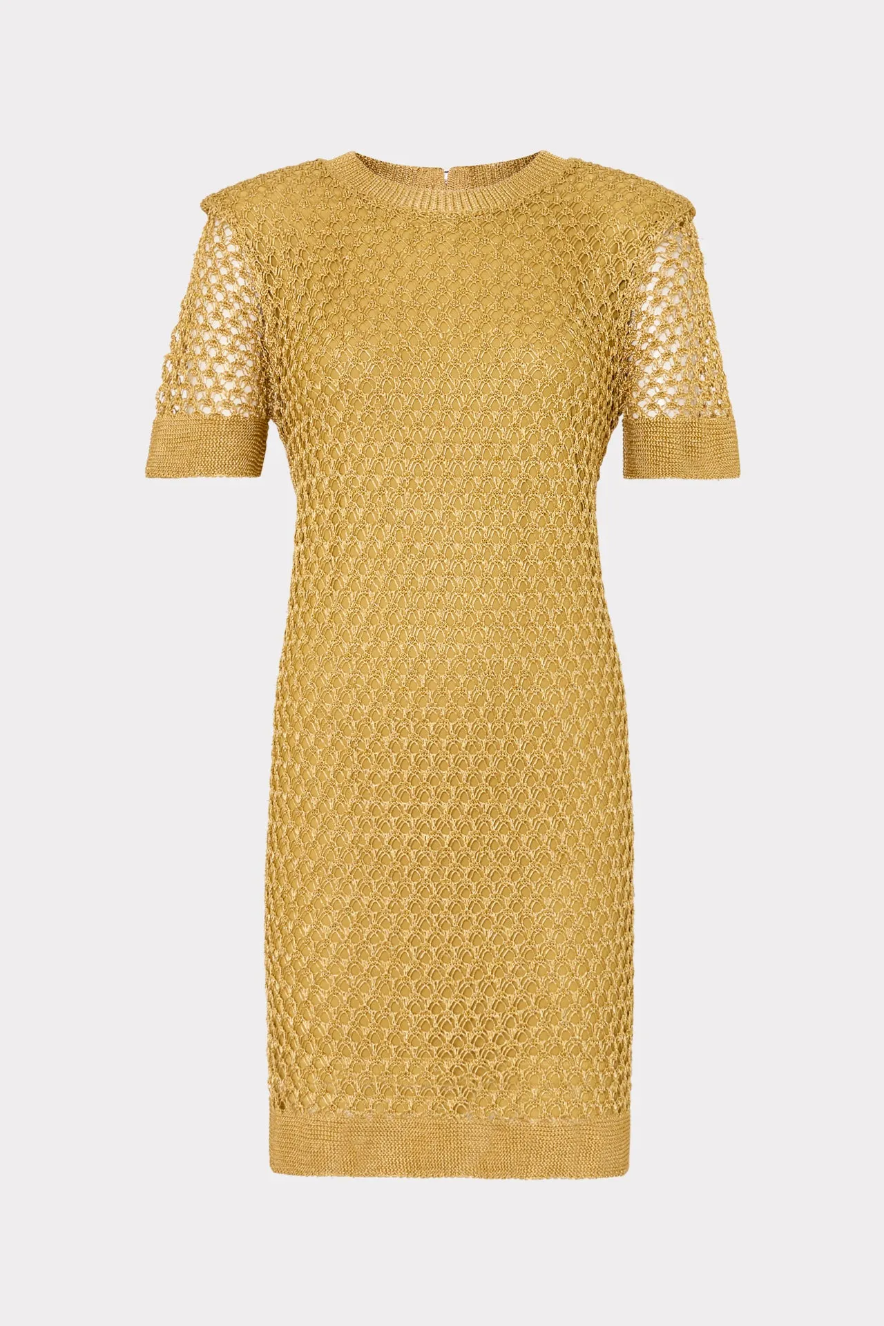 Sinclair Metallic Mesh Mini Dress sold by Milly