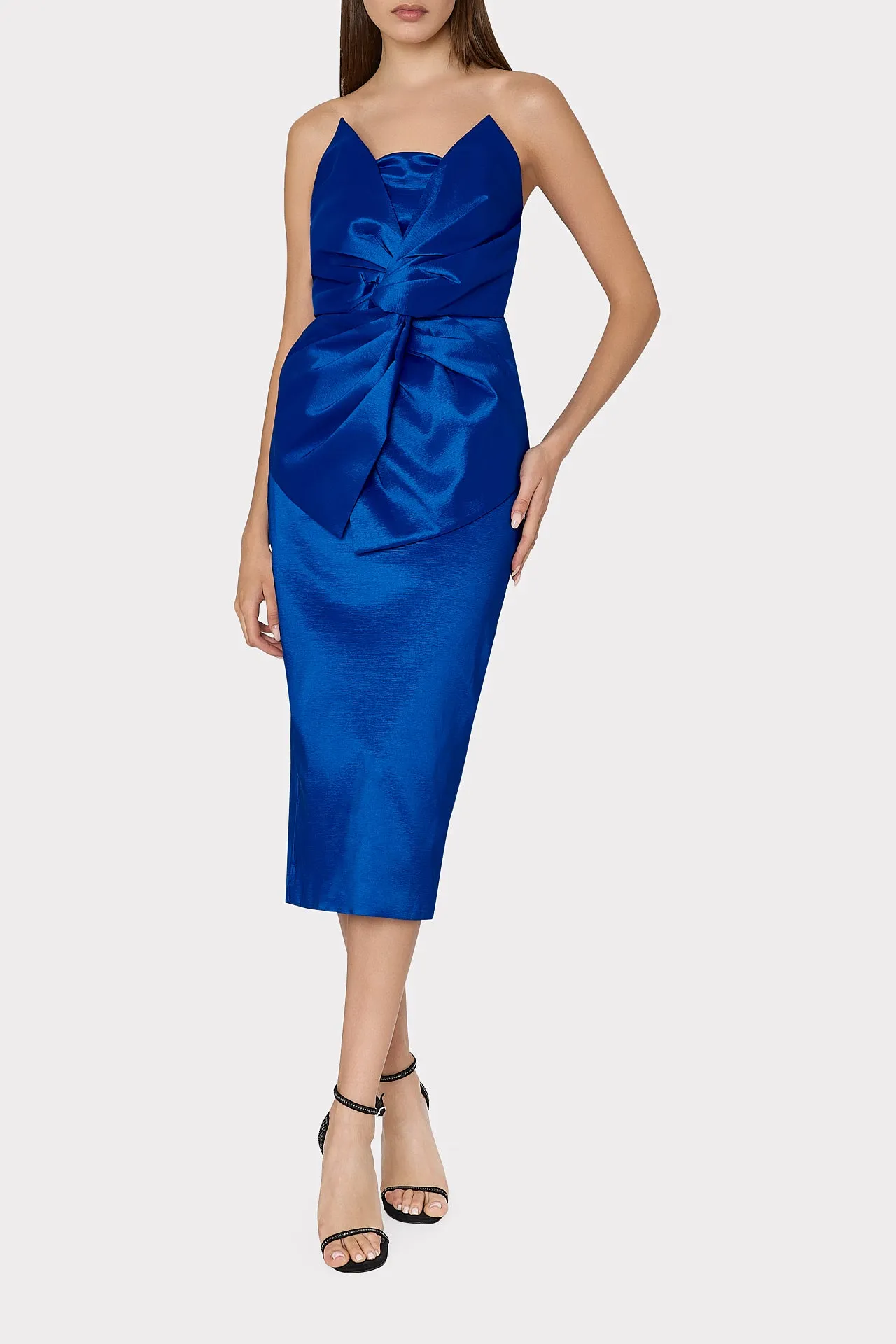 Harlow Bow Taffeta Strapless Dress sold by Milly product image thumbnail 2