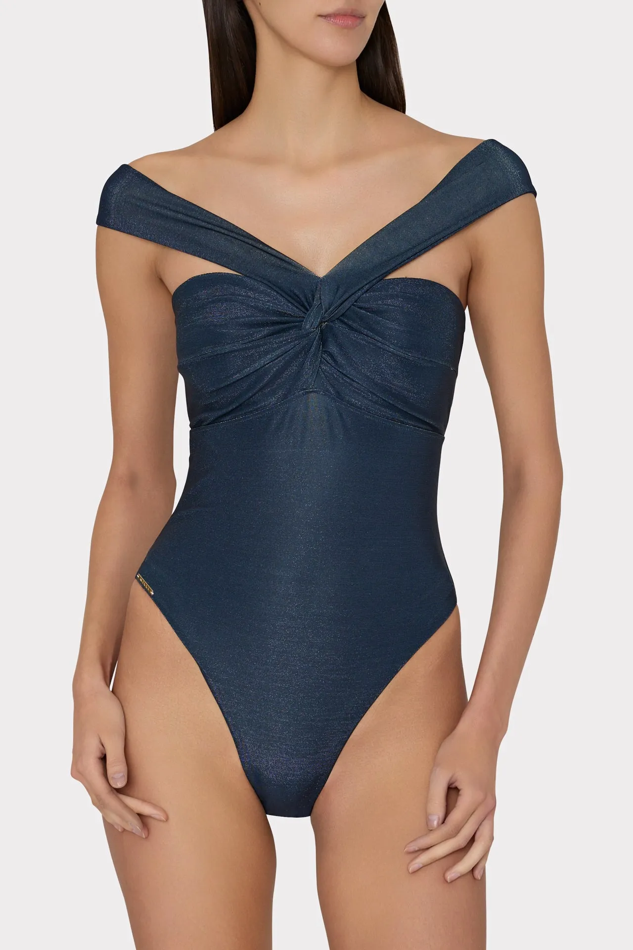 Betsy Bandeau Shimmer One Piece sold by Milly product image thumbnail 3