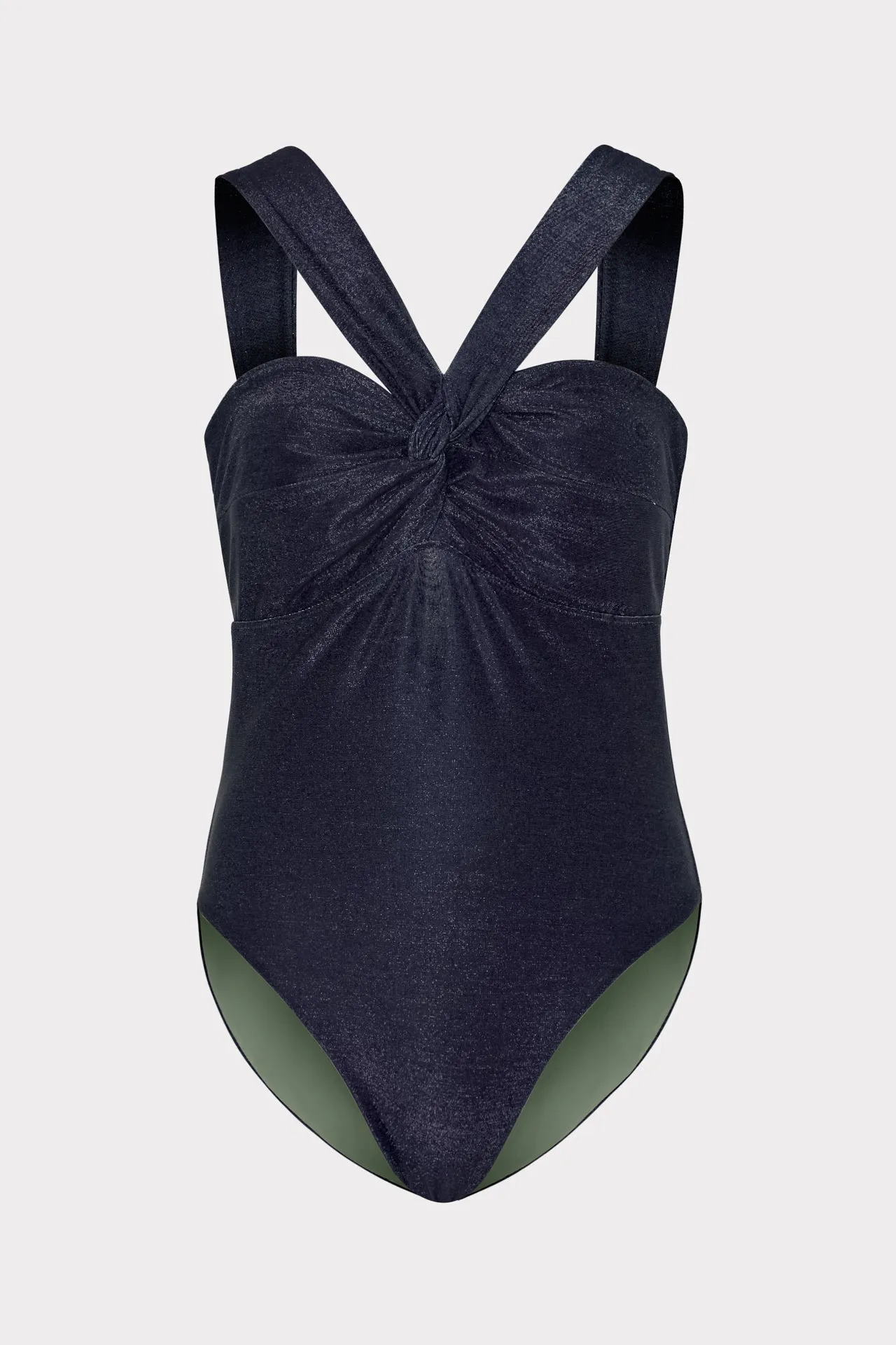 Betsy Bandeau Shimmer One Piece sold by Milly