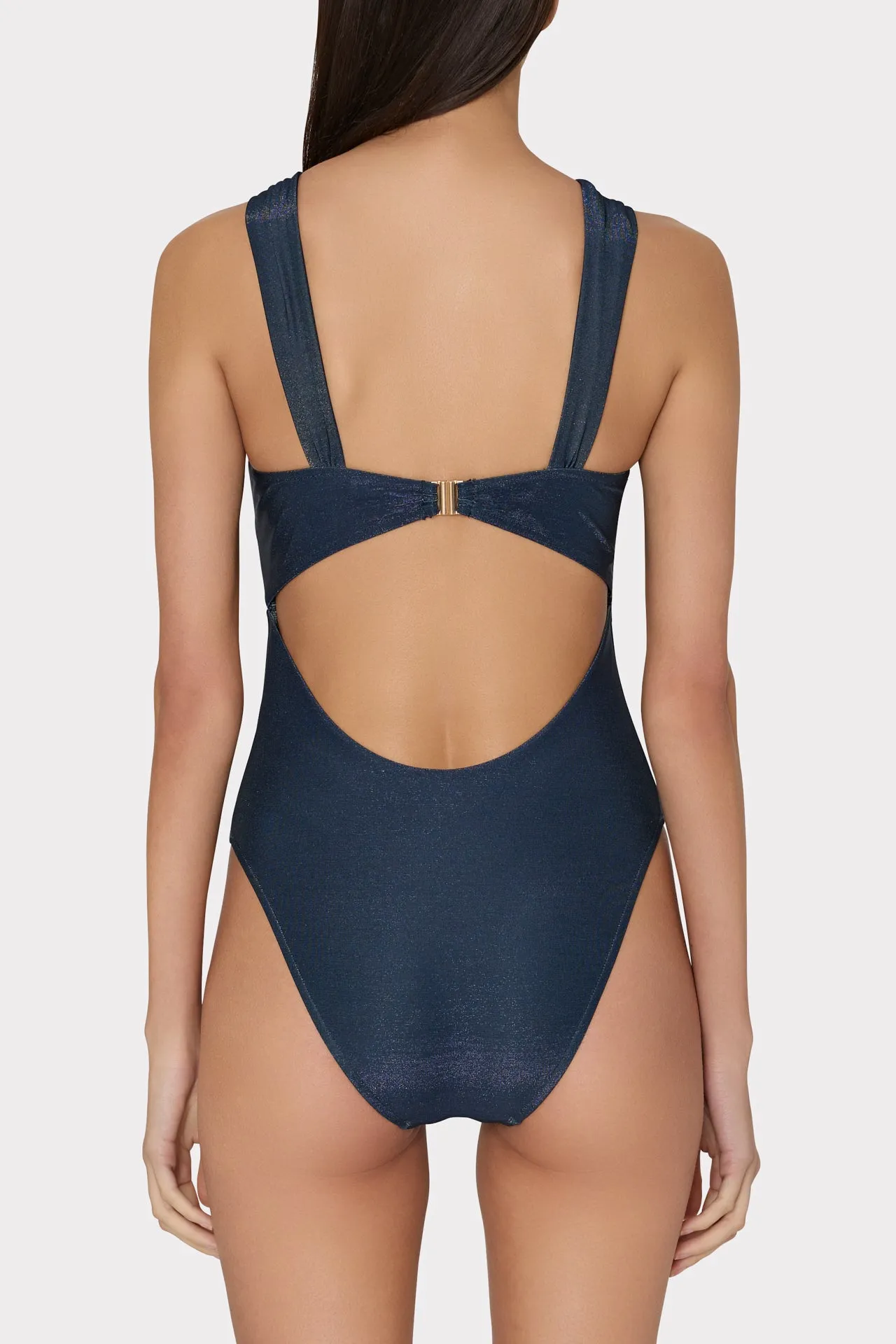 Betsy Bandeau Shimmer One Piece sold by Milly product image thumbnail 5