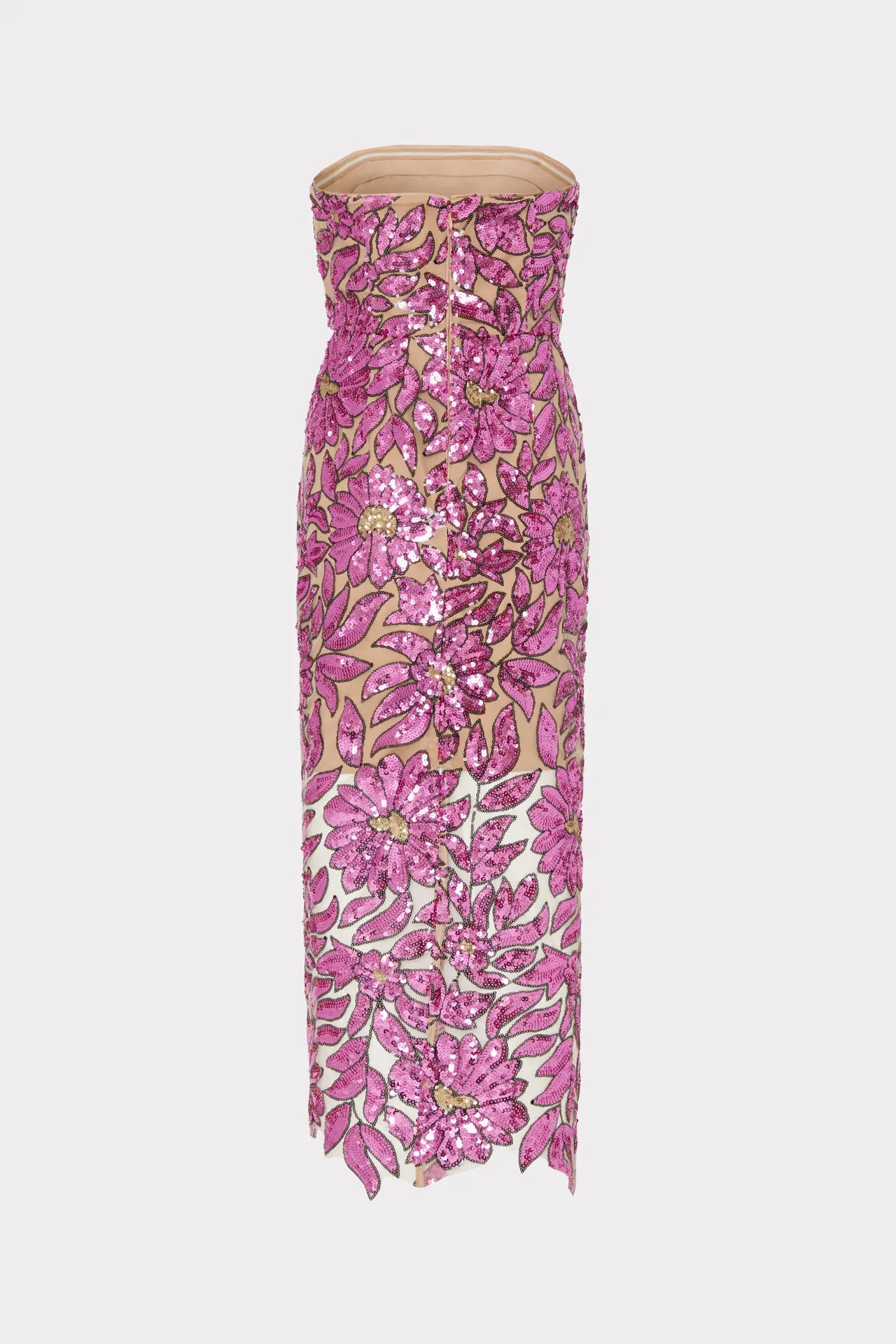 Kait Floral Garden Sequins Dress sold by Milly product image thumbnail 4