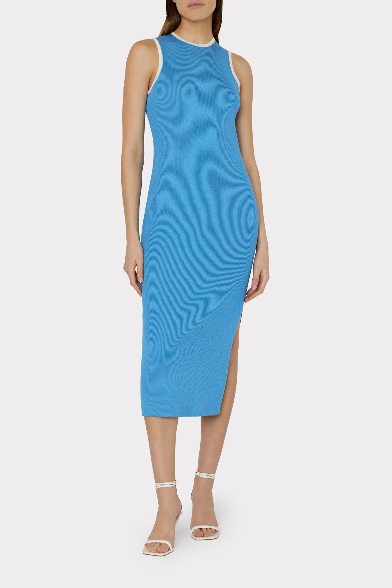 Contrast Color Racer Tank Dress sold by Milly product image thumbnail 2