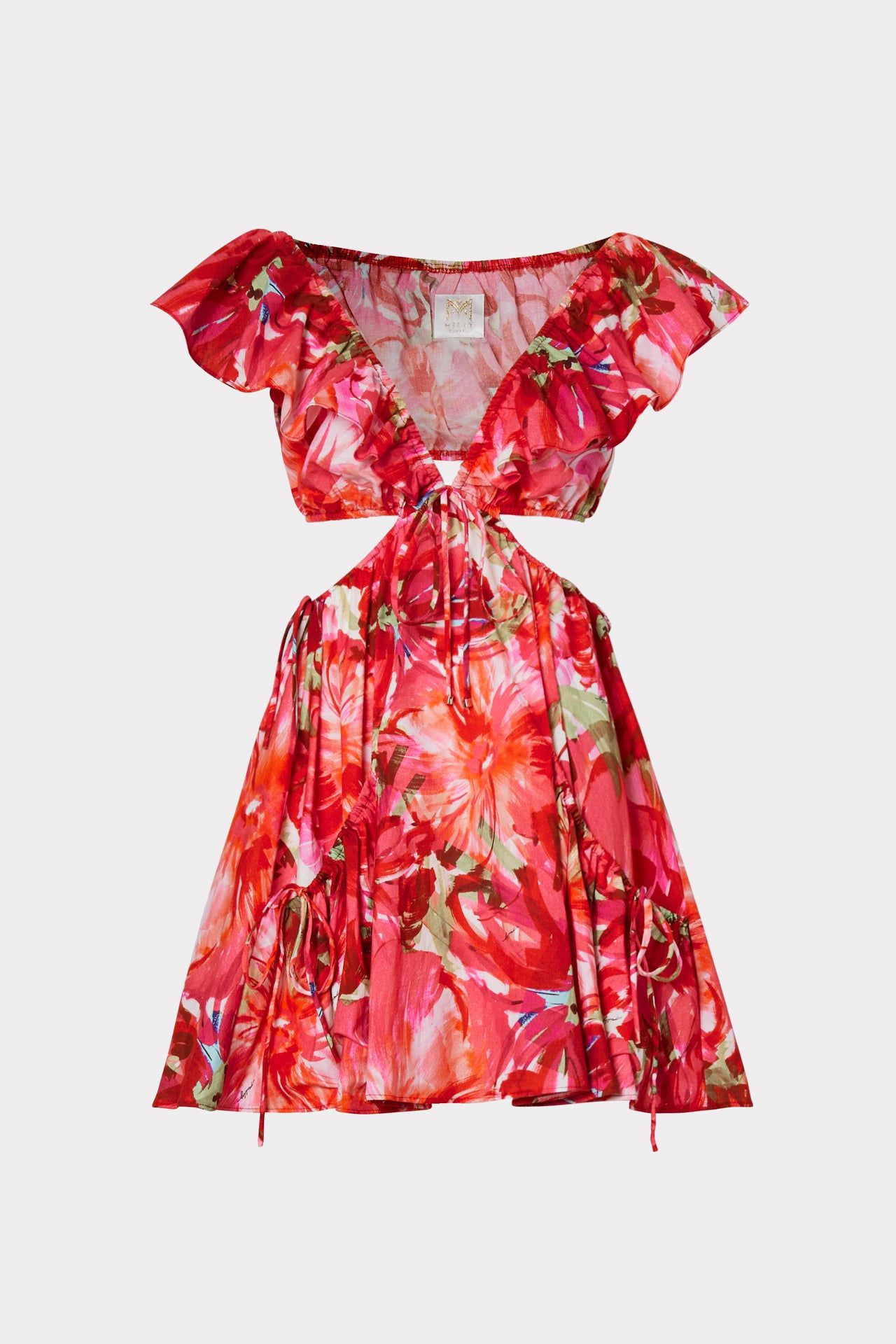 Delilah Brushstroke Floral Dress sold by Milly