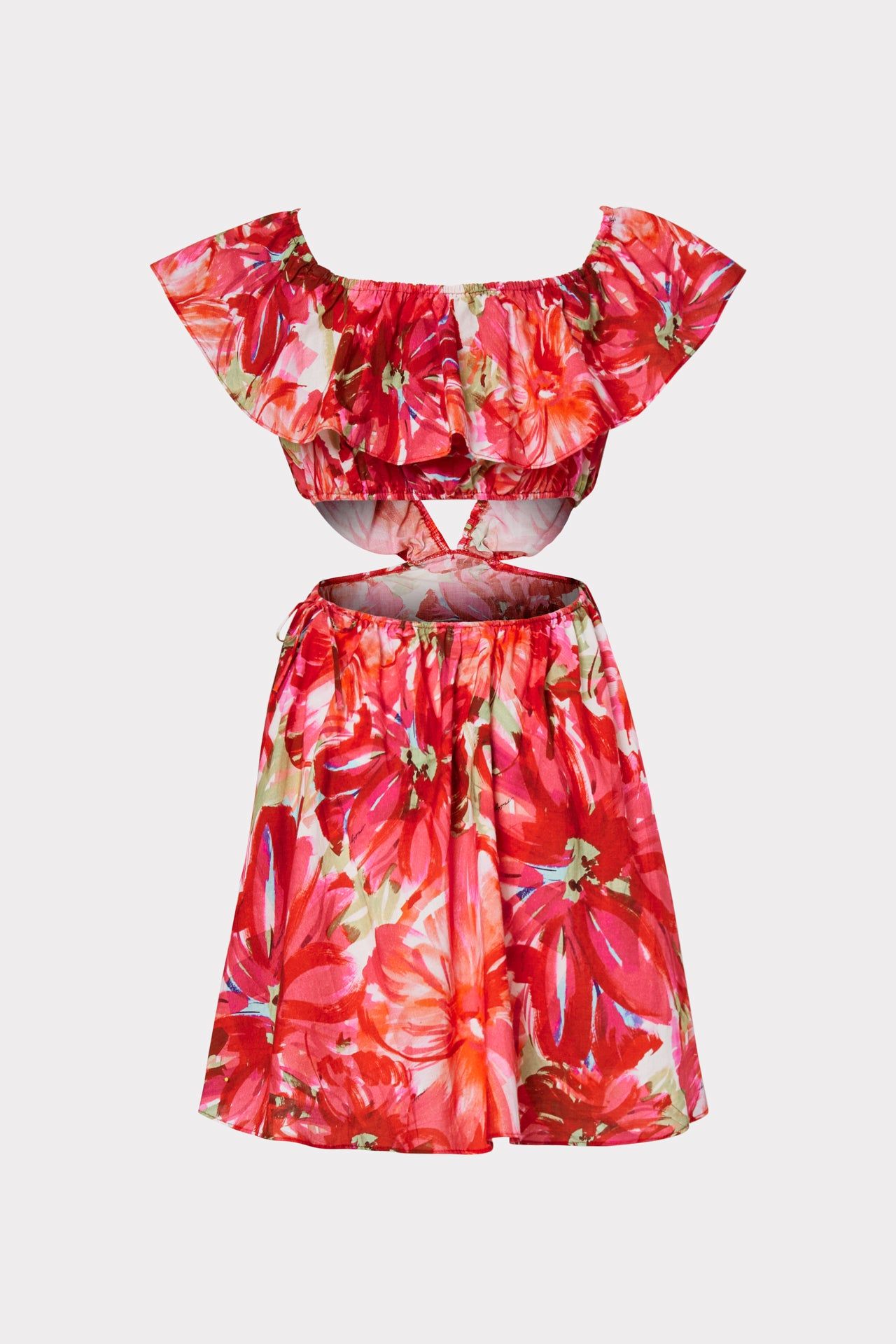 Delilah Brushstroke Floral Dress sold by Milly product image thumbnail 4