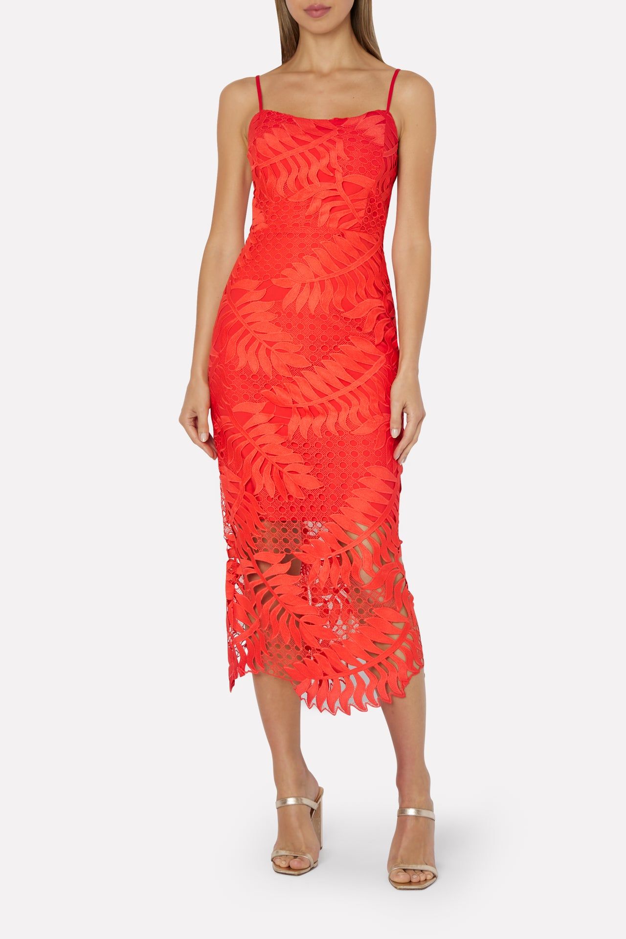 Emmett Tropical Palm Lace Dress sold by Milly product image thumbnail 2