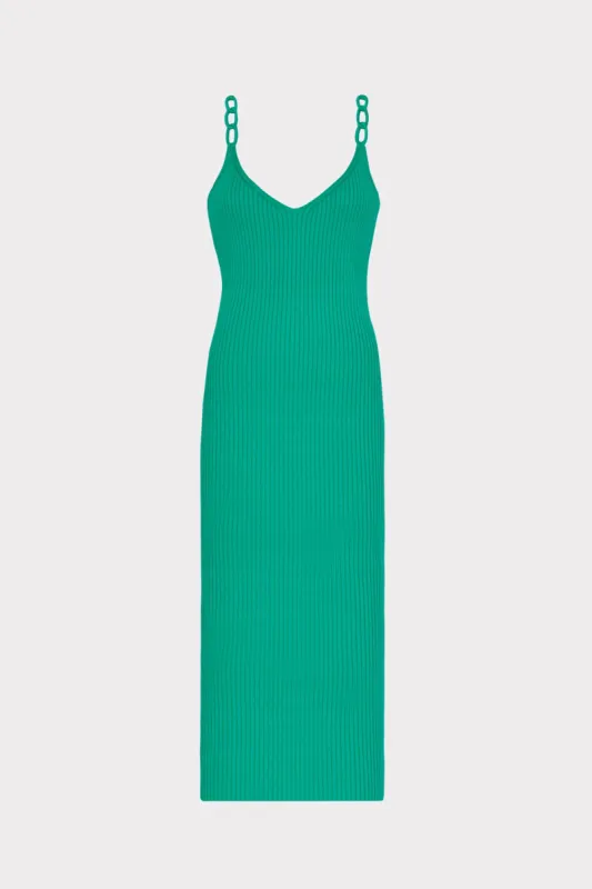 Knit Chain Strap Midi Dress sold by Milly