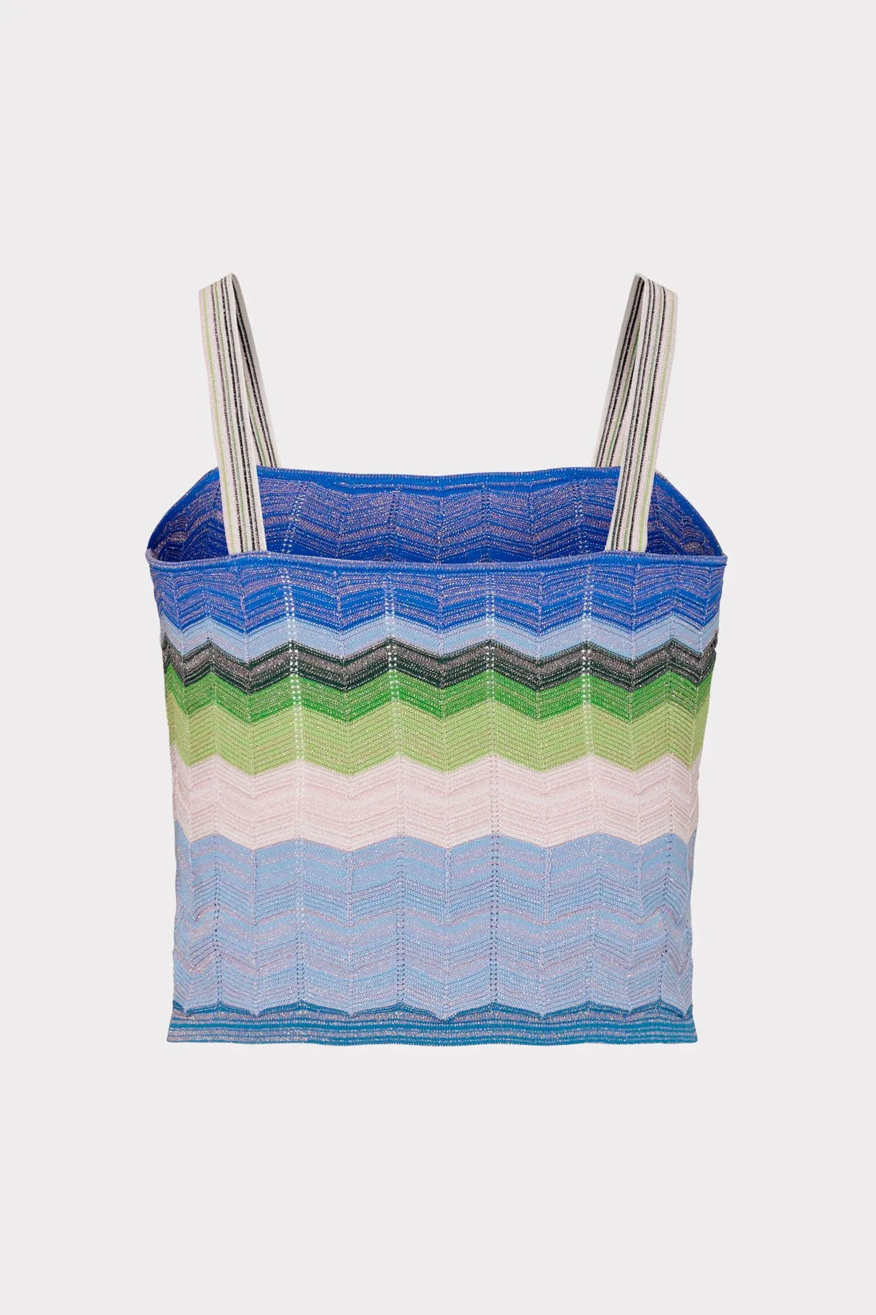 Zig Zag Stitch Cropped Tank sold by Milly product image thumbnail 4