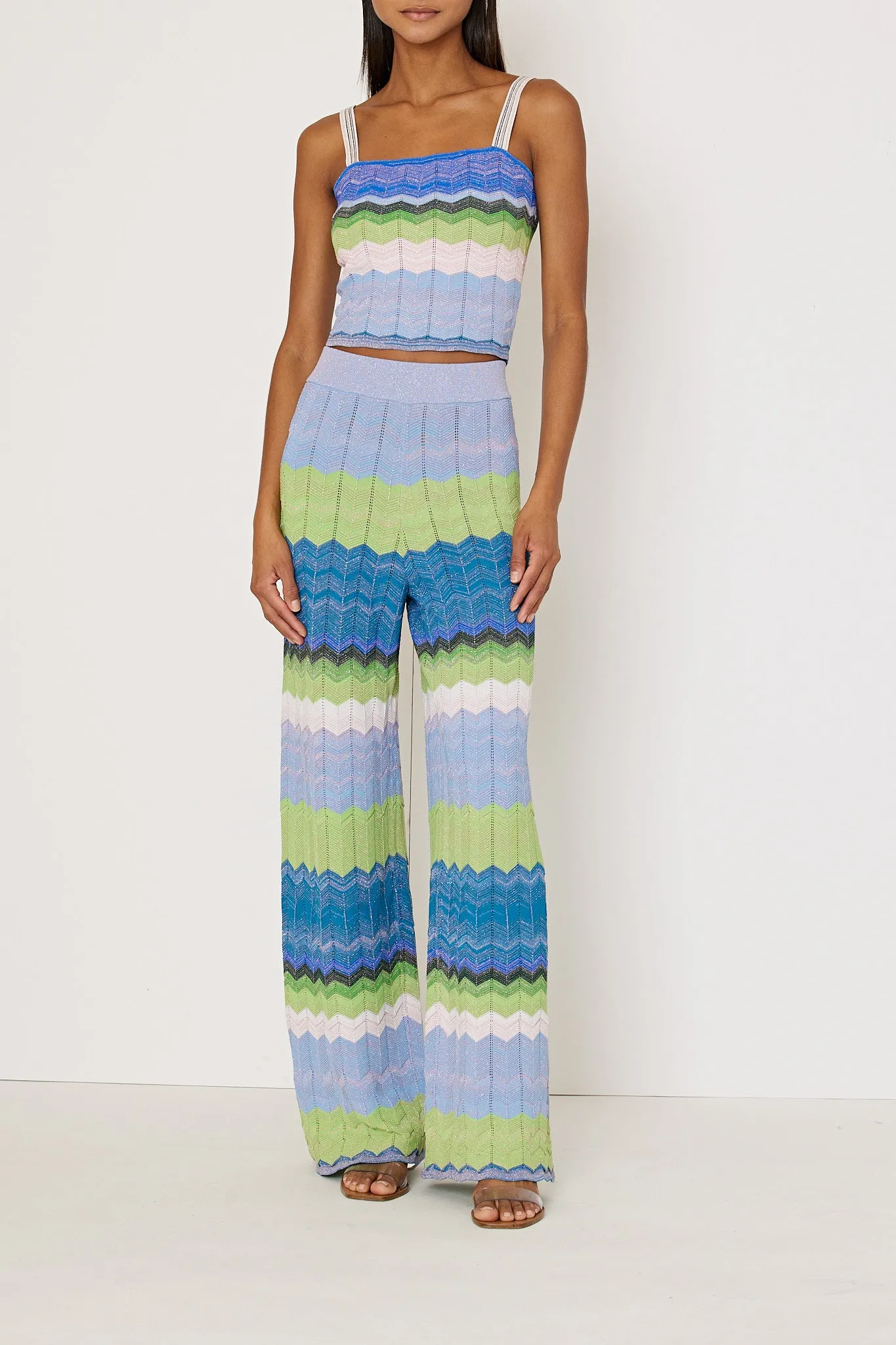 Zig Zag Stitch Cropped Tank sold by Milly product image thumbnail 2