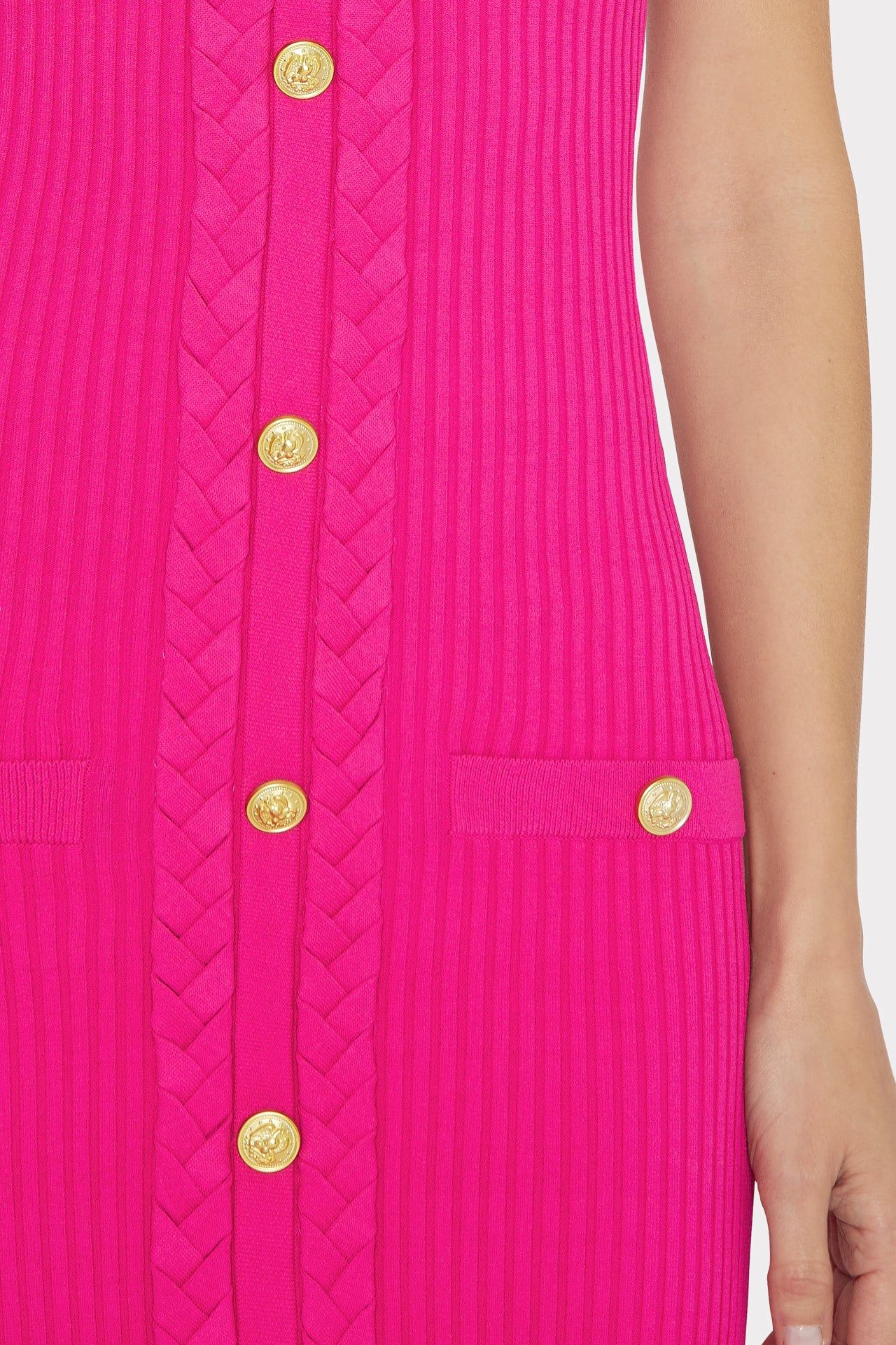 Braided Trim Halter Dress sold by Milly product image thumbnail 3