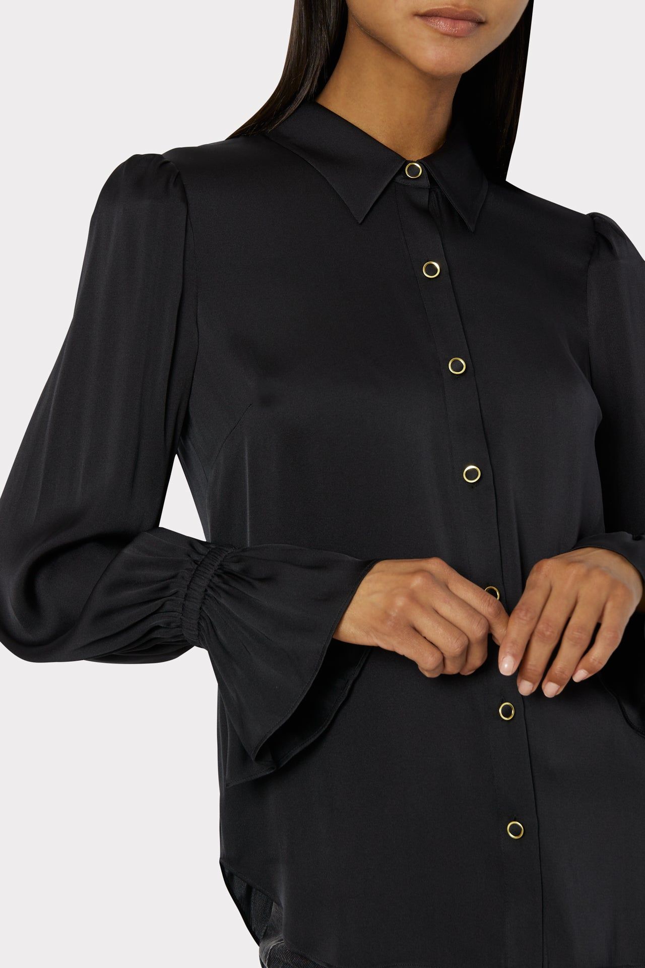 Lacey Silk Top sold by Milly product image thumbnail 3