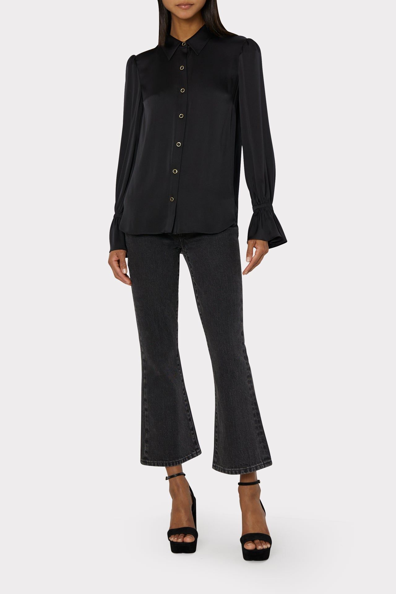 Lacey Silk Top sold by Milly product image thumbnail 2