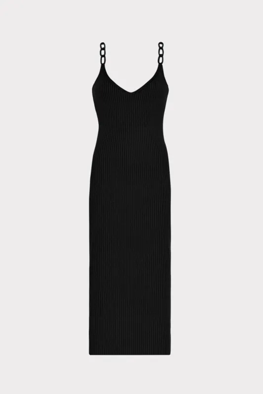 Knit Chain Strap Midi Dress sold by Milly