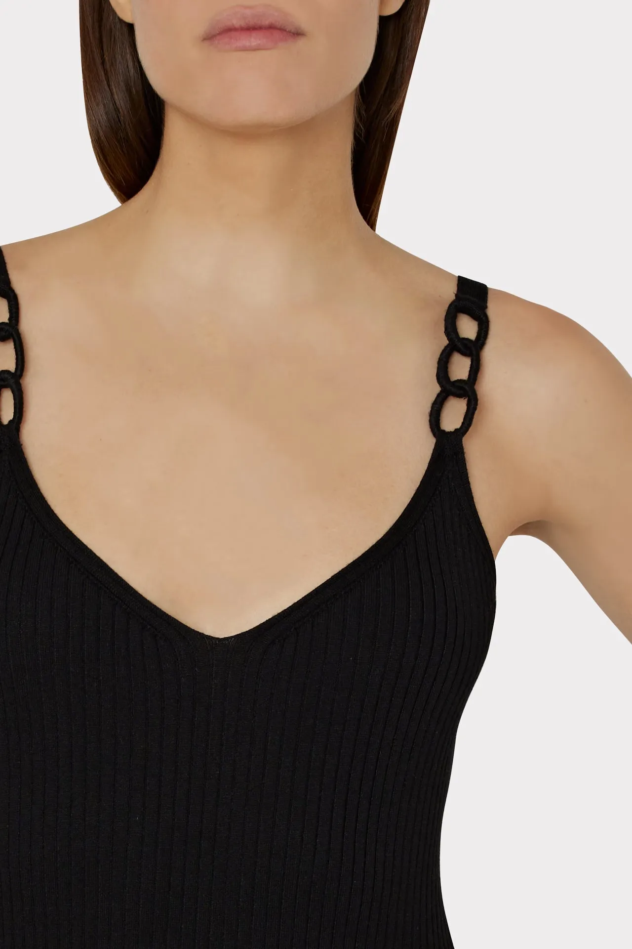 Knit Chain Strap Midi Dress sold by Milly product image thumbnail 3