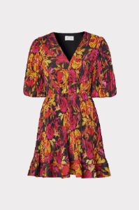 Elle Pleated Print Dress sold by Milly