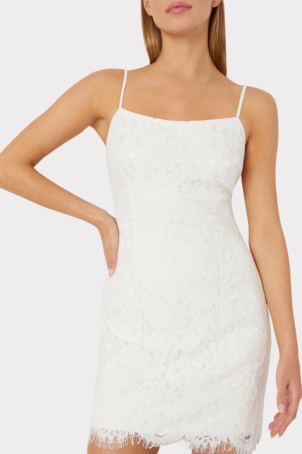 Lucy Lace Slip Dress sold by Milly product image thumbnail 3