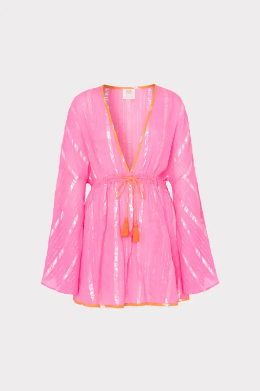 Olympia Lurex Stripe Coverup Dress sold by Milly