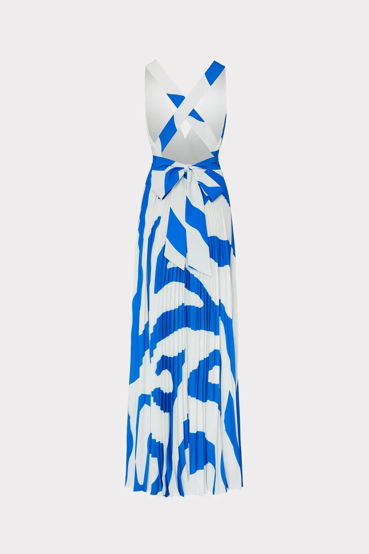 Oria Print Pleated Dress sold by Milly product image thumbnail 4