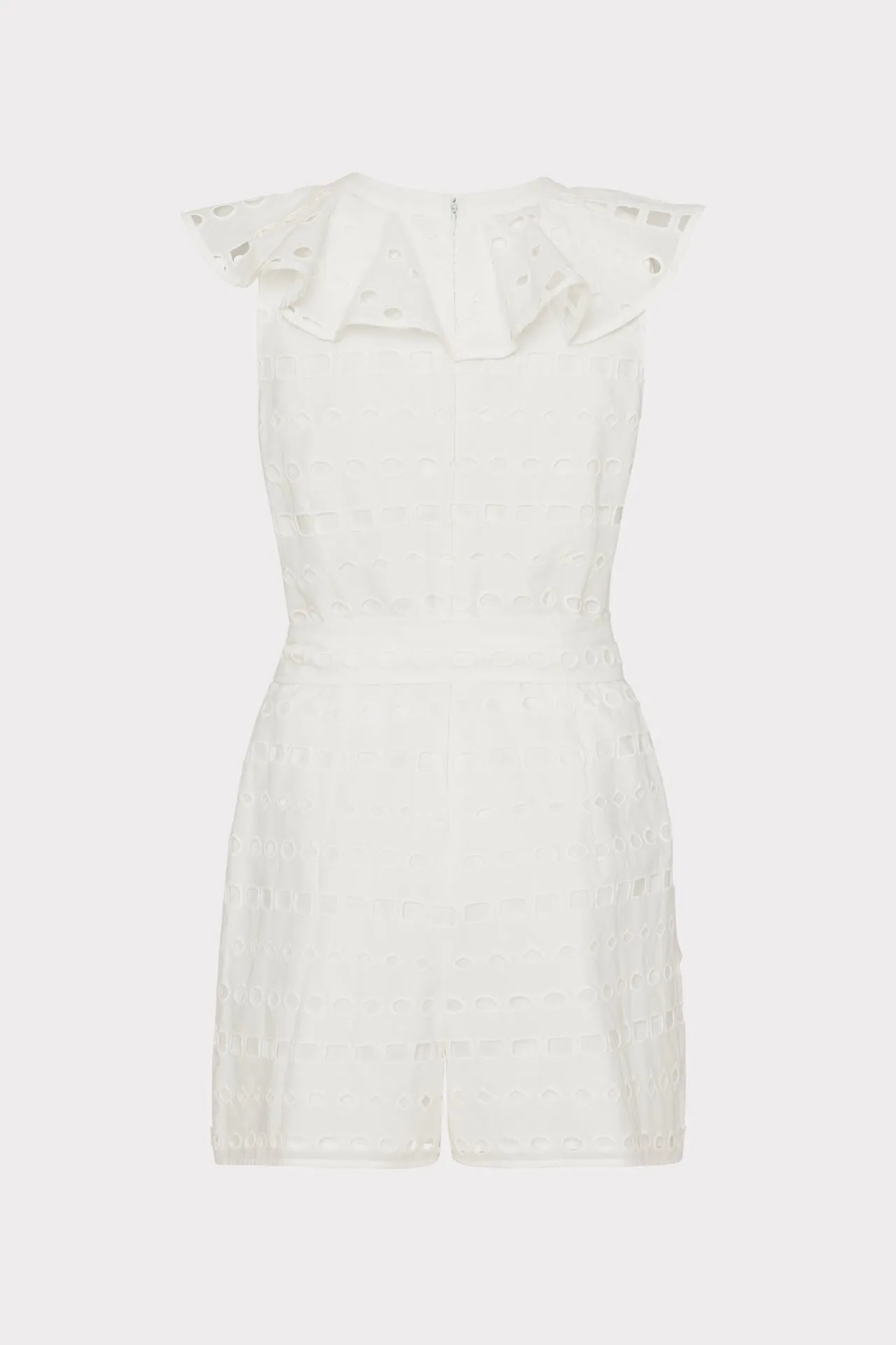 Darcy Geo Eyelet Romper sold by Milly product image thumbnail 4