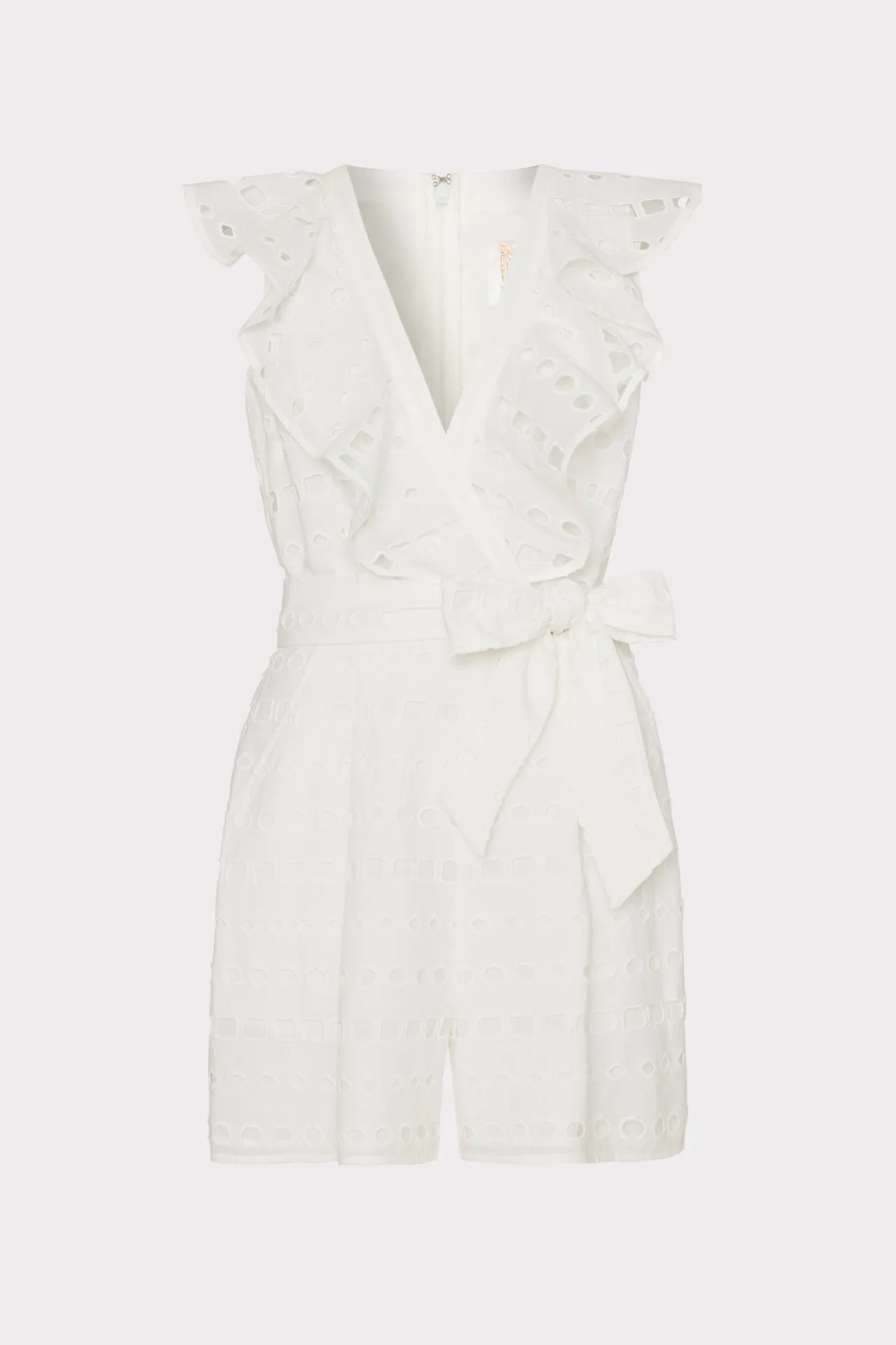 Darcy Geo Eyelet Romper sold by Milly