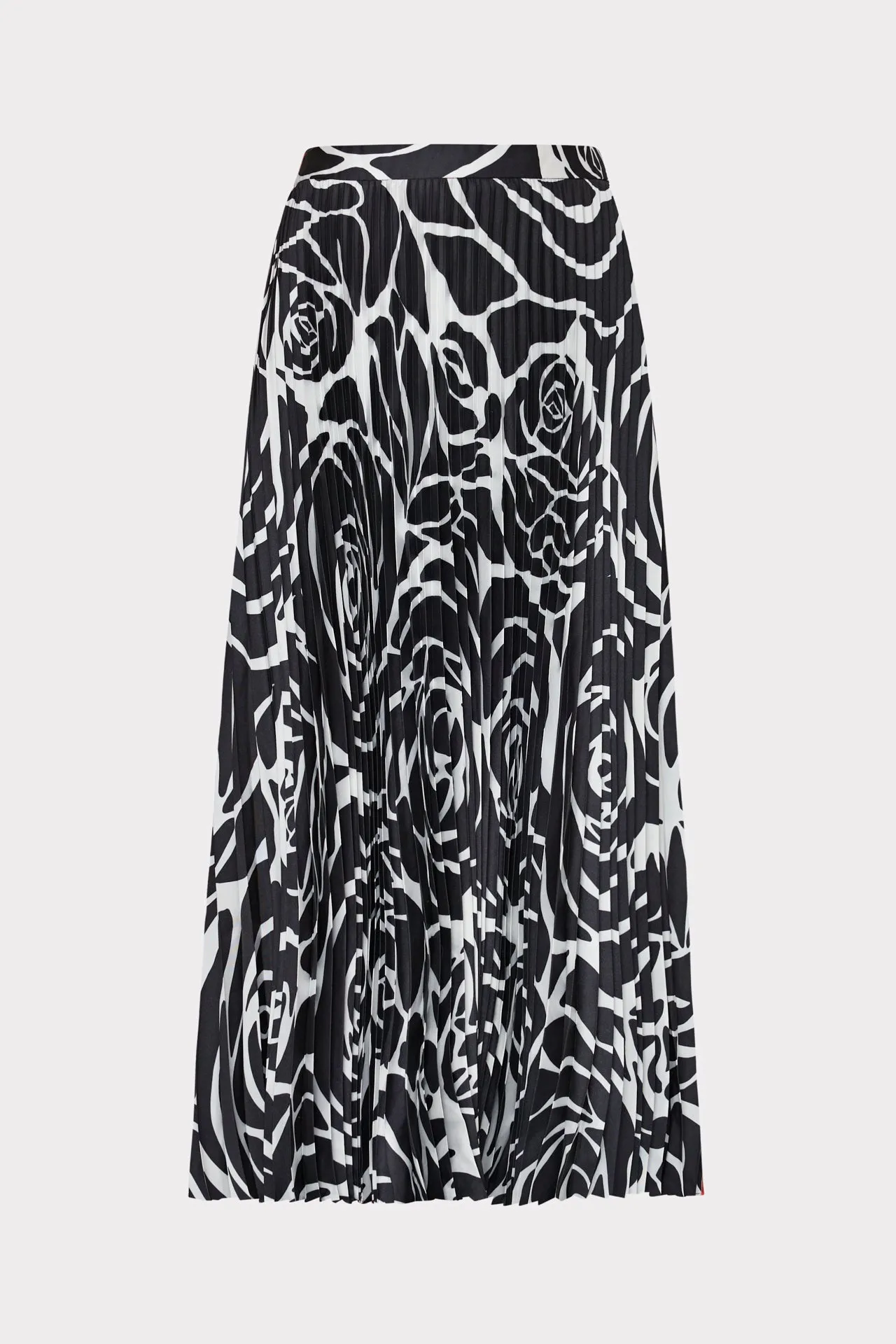 Otha Black Rose Pleated Skirt sold by Milly