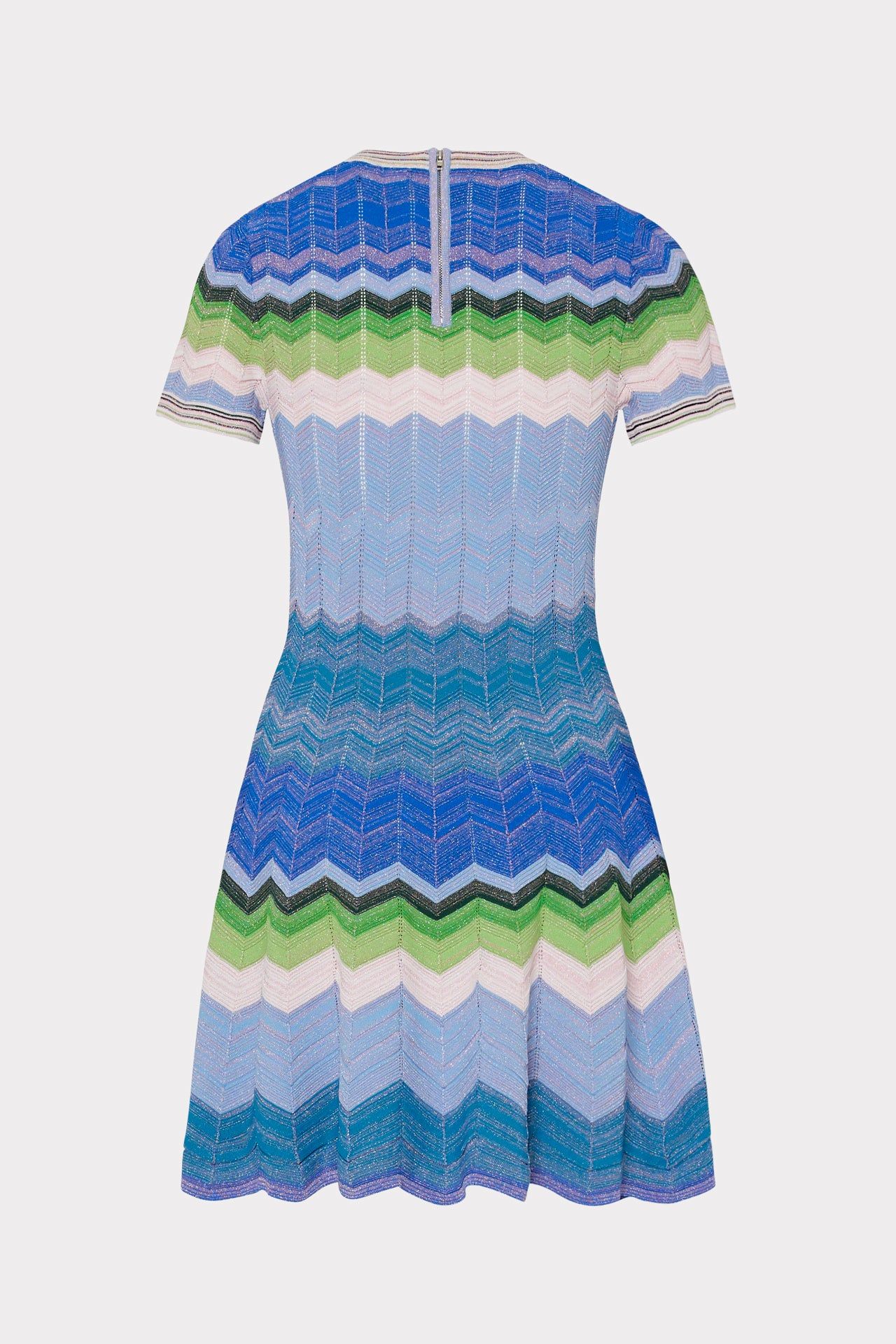 Zig Zag Stitch Flare Dress sold by Milly product image thumbnail 4