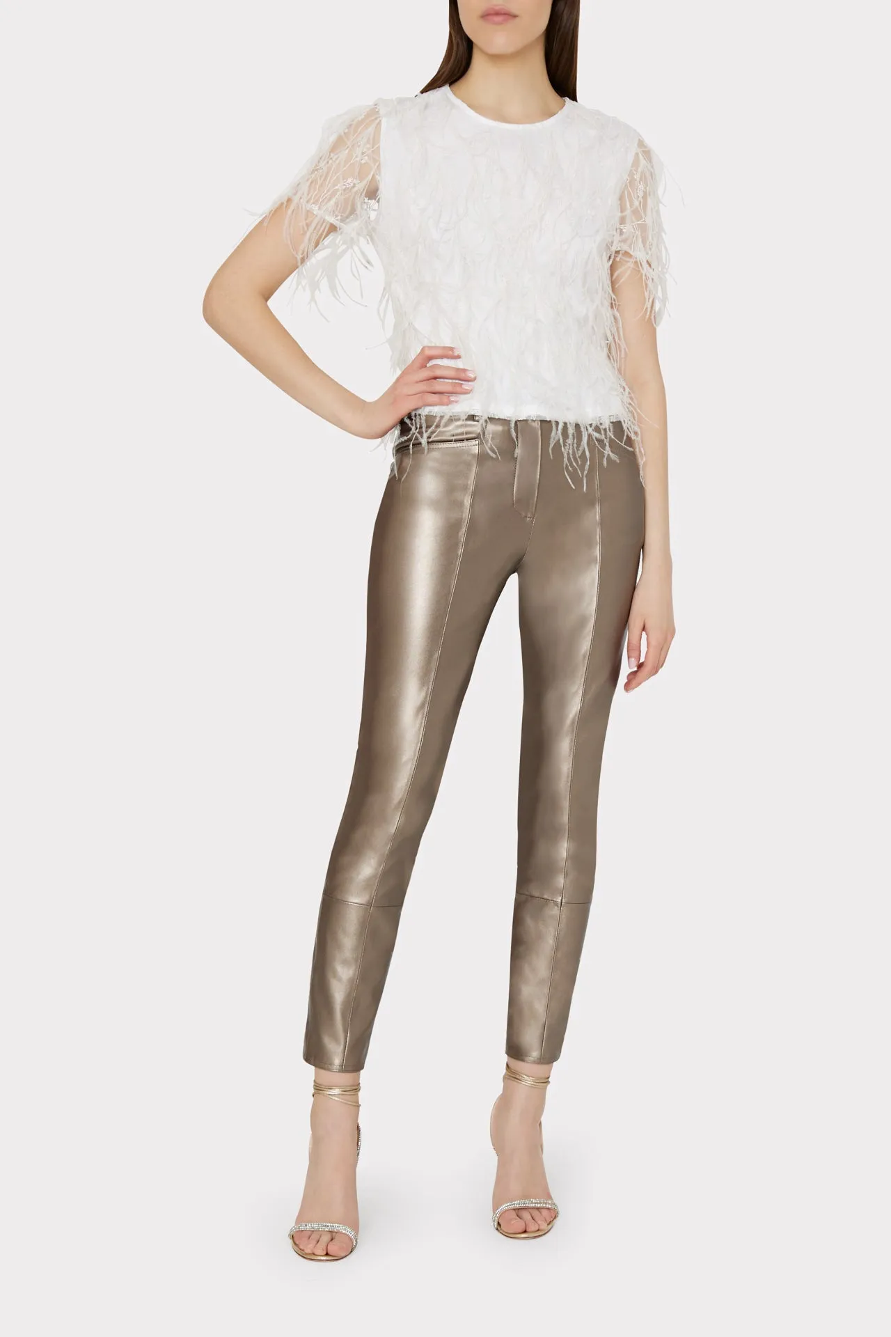 Rava Feather Tee sold by Milly product image thumbnail 2