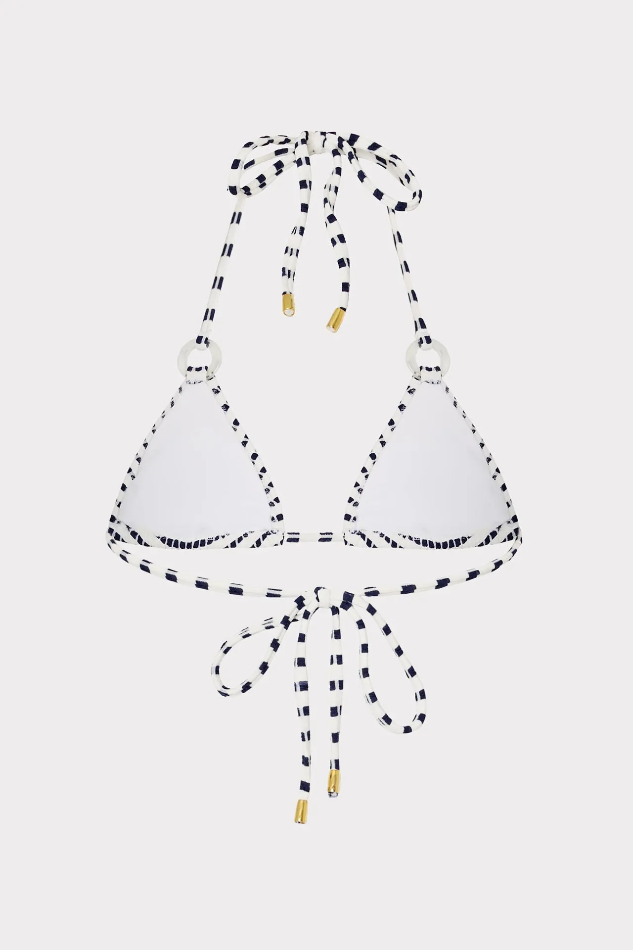 Textured Stripe Ring Triangle Bikini Top sold by Milly product image thumbnail 4