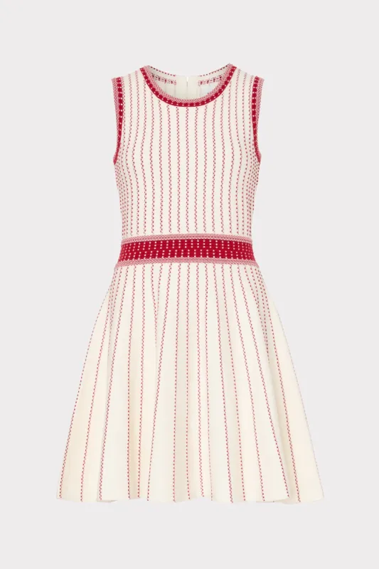 Vertical Texture Fit And Flare Dress sold by Milly