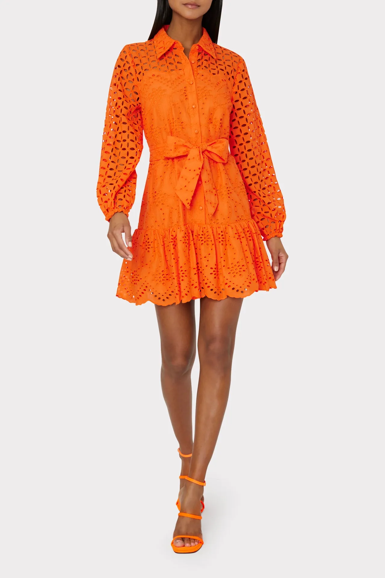 Nic Mixed Eyelet Dress sold by Milly product image thumbnail 2
