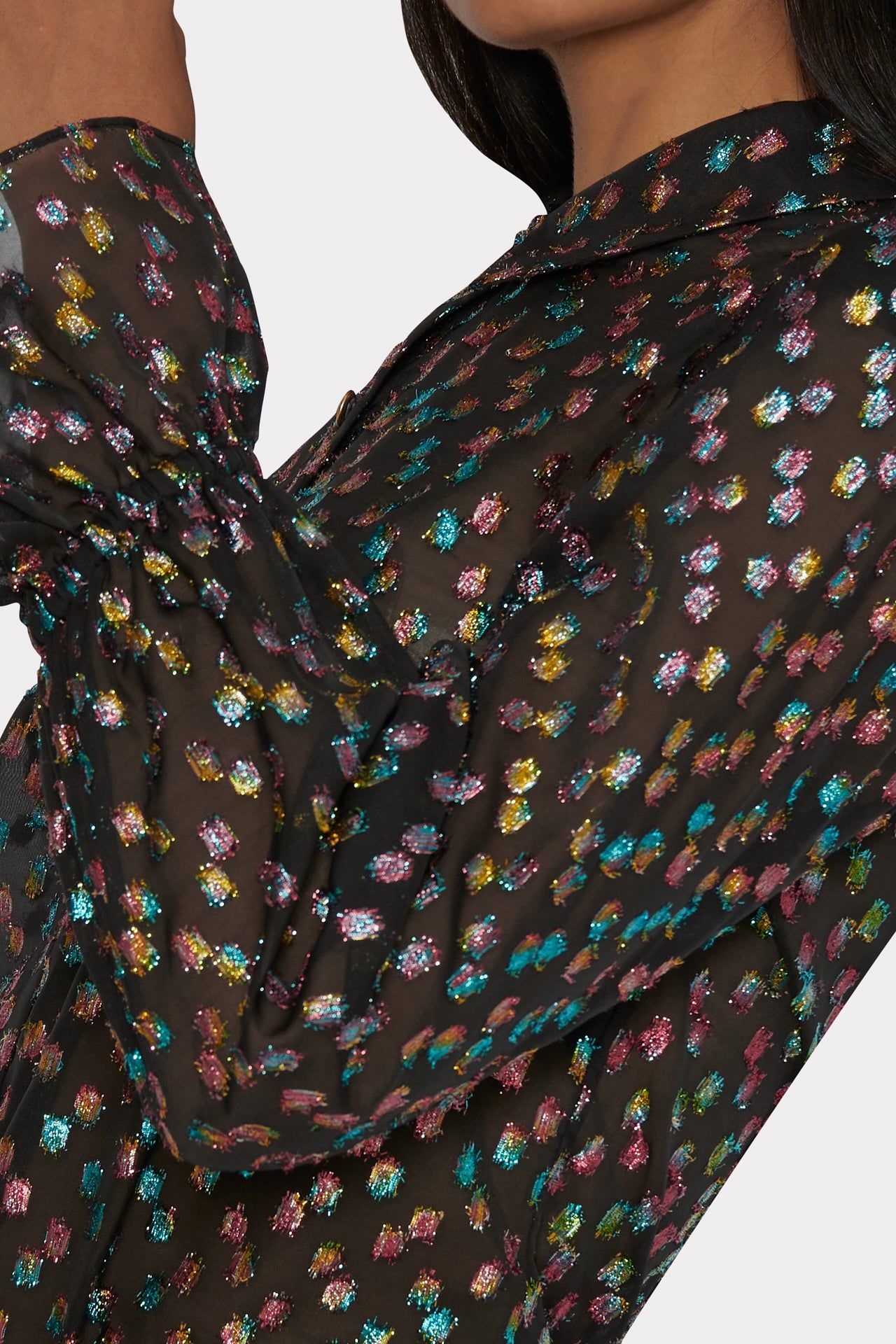 Lacey Confetti Dot Top sold by Milly product image thumbnail 3