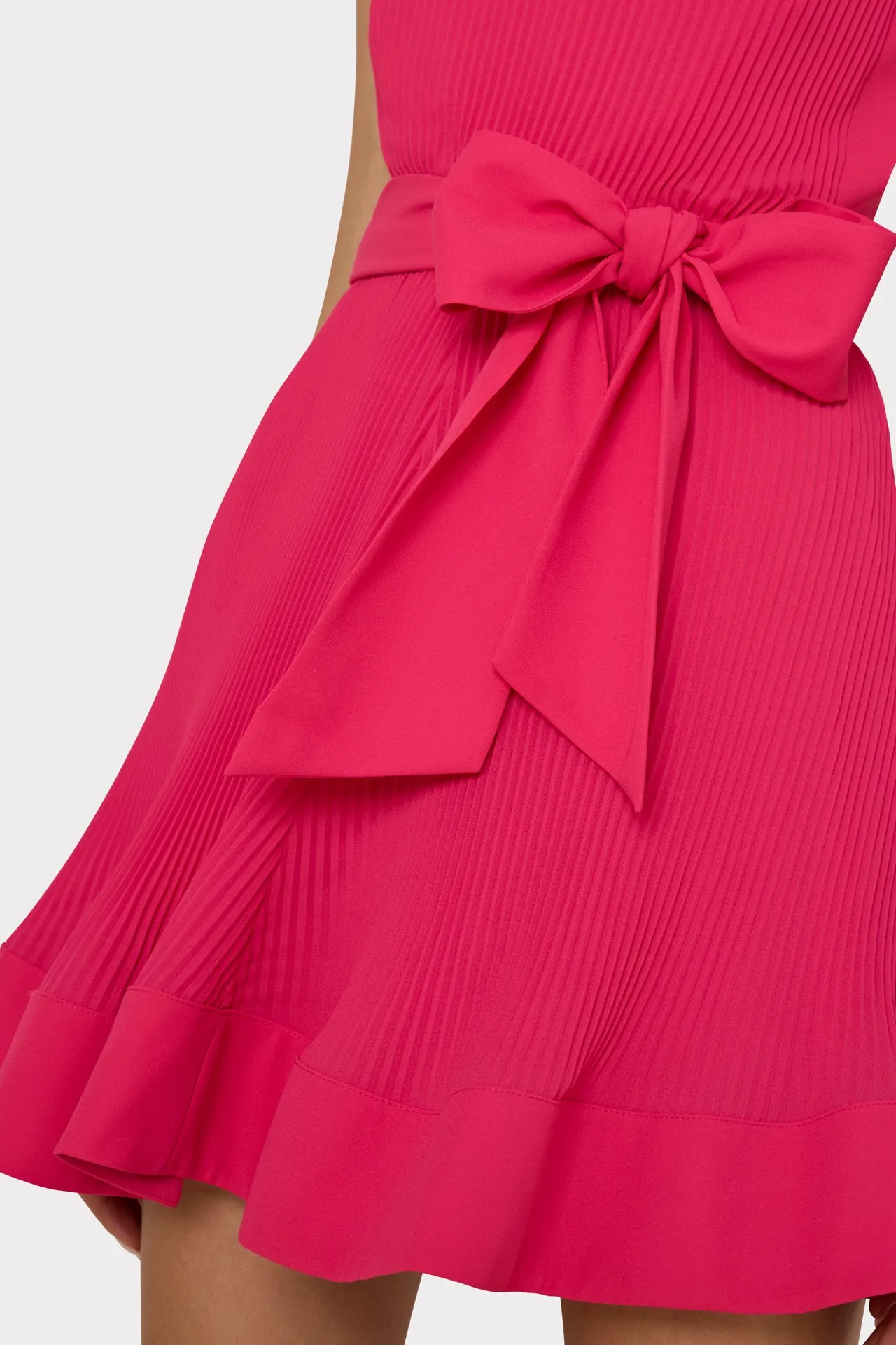 Carreen Pleated Mini Dress sold by Milly product image thumbnail 4