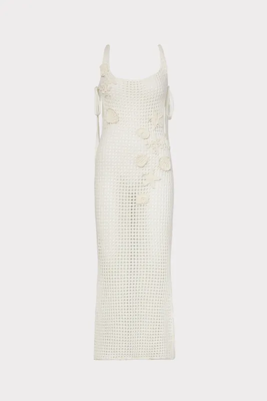 Cover-Up Dress With Seashell Crochet Trim sold by Milly