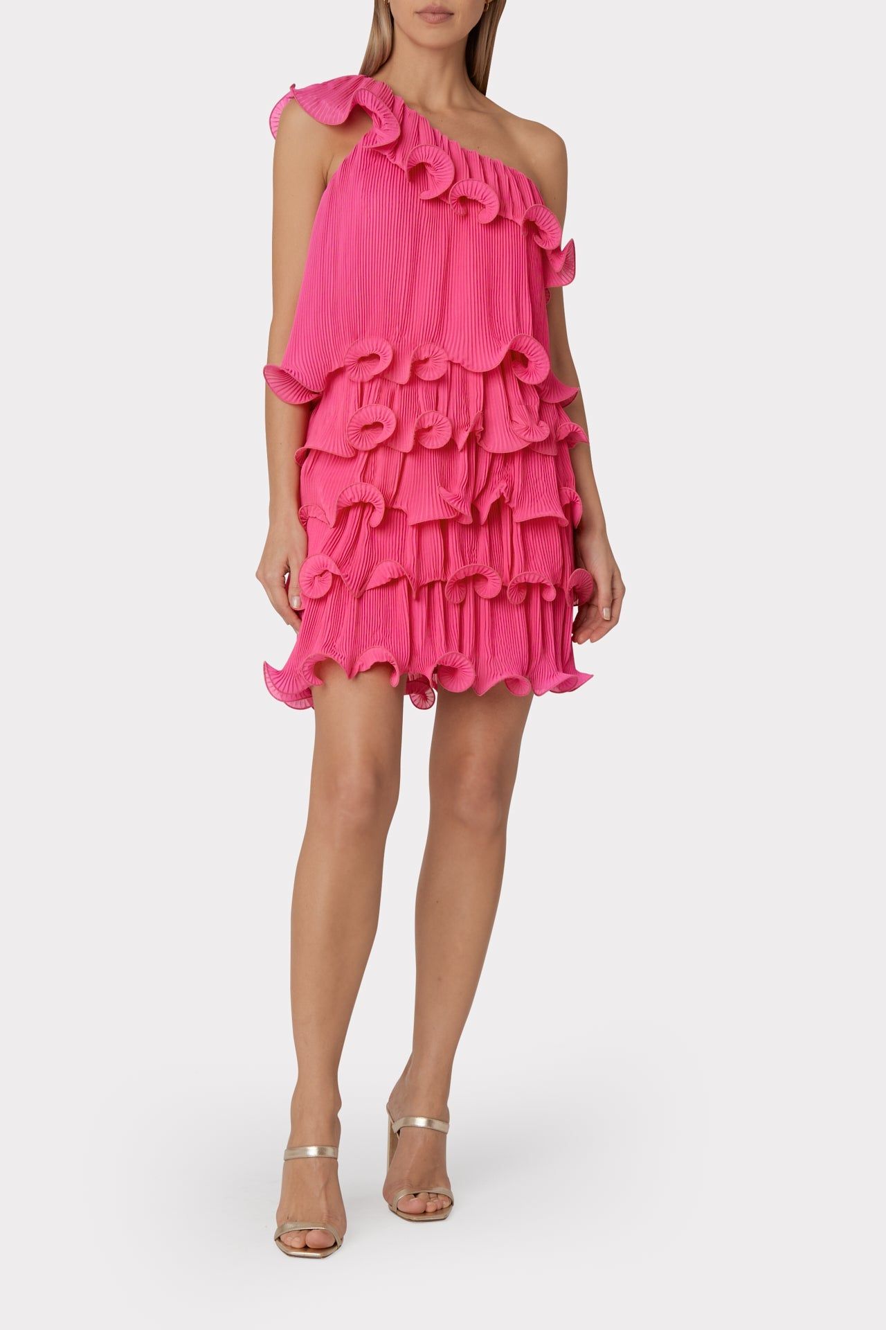 Blakely Tiered Ruffle Mini Dress sold by Milly product image thumbnail 2
