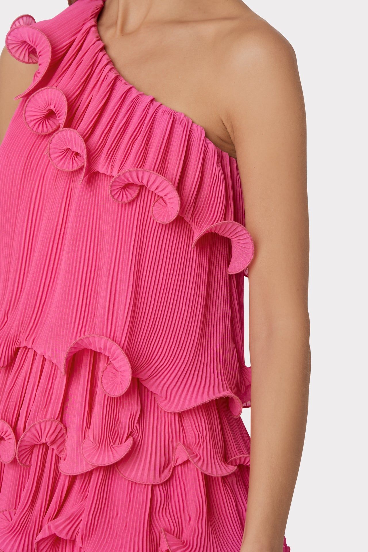 Blakely Tiered Ruffle Mini Dress sold by Milly product image thumbnail 3