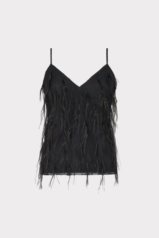 Rynne Feather Cami sold by Milly
