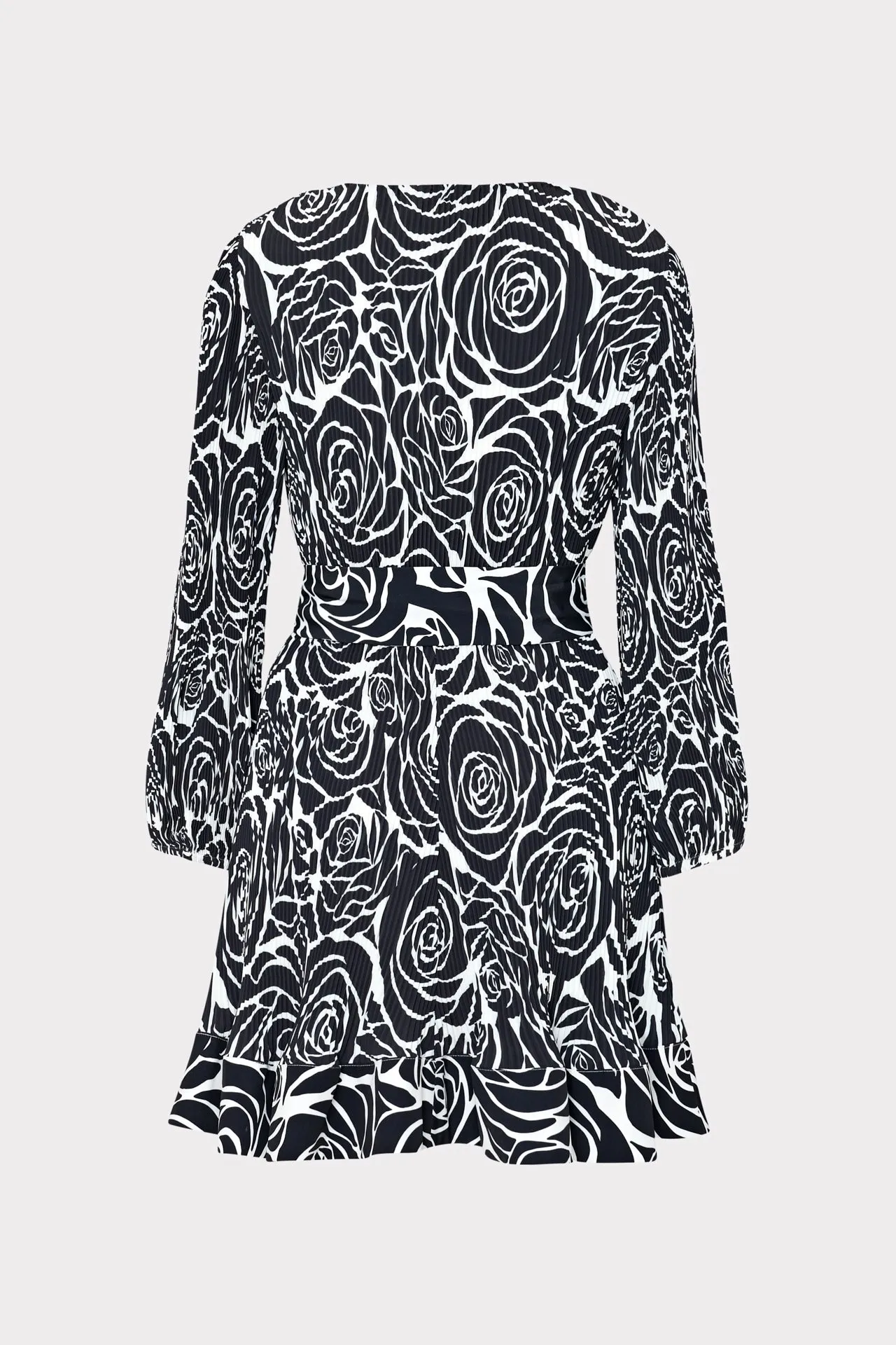 Liv Black Rose Pleated Dress sold by Milly product image thumbnail 4
