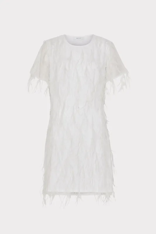 Rana Feather Dress sold by Milly